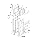 Frigidaire FRT22FR4JW1 door diagram