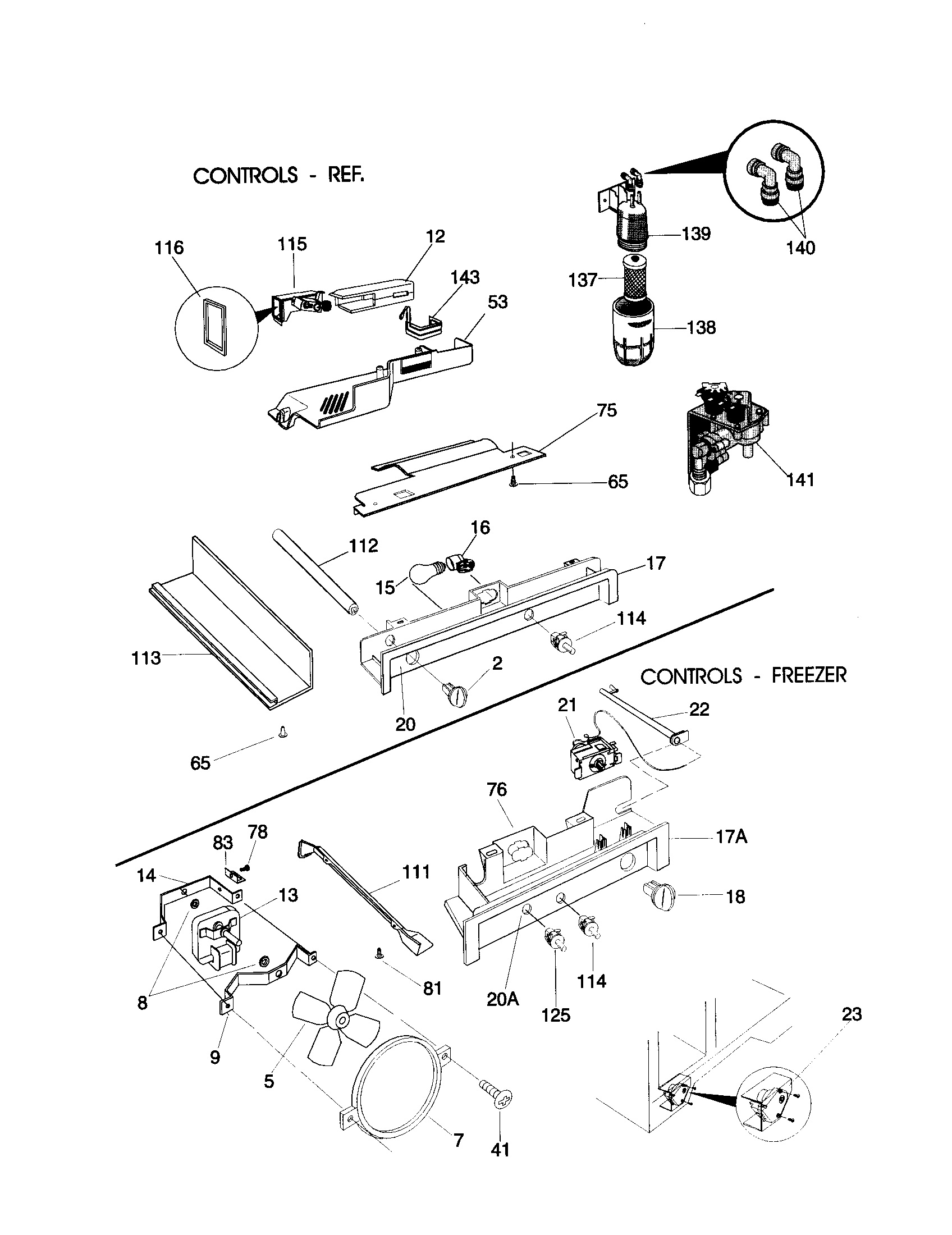Frigidaire FRS26ZTHQ3 controls diagram