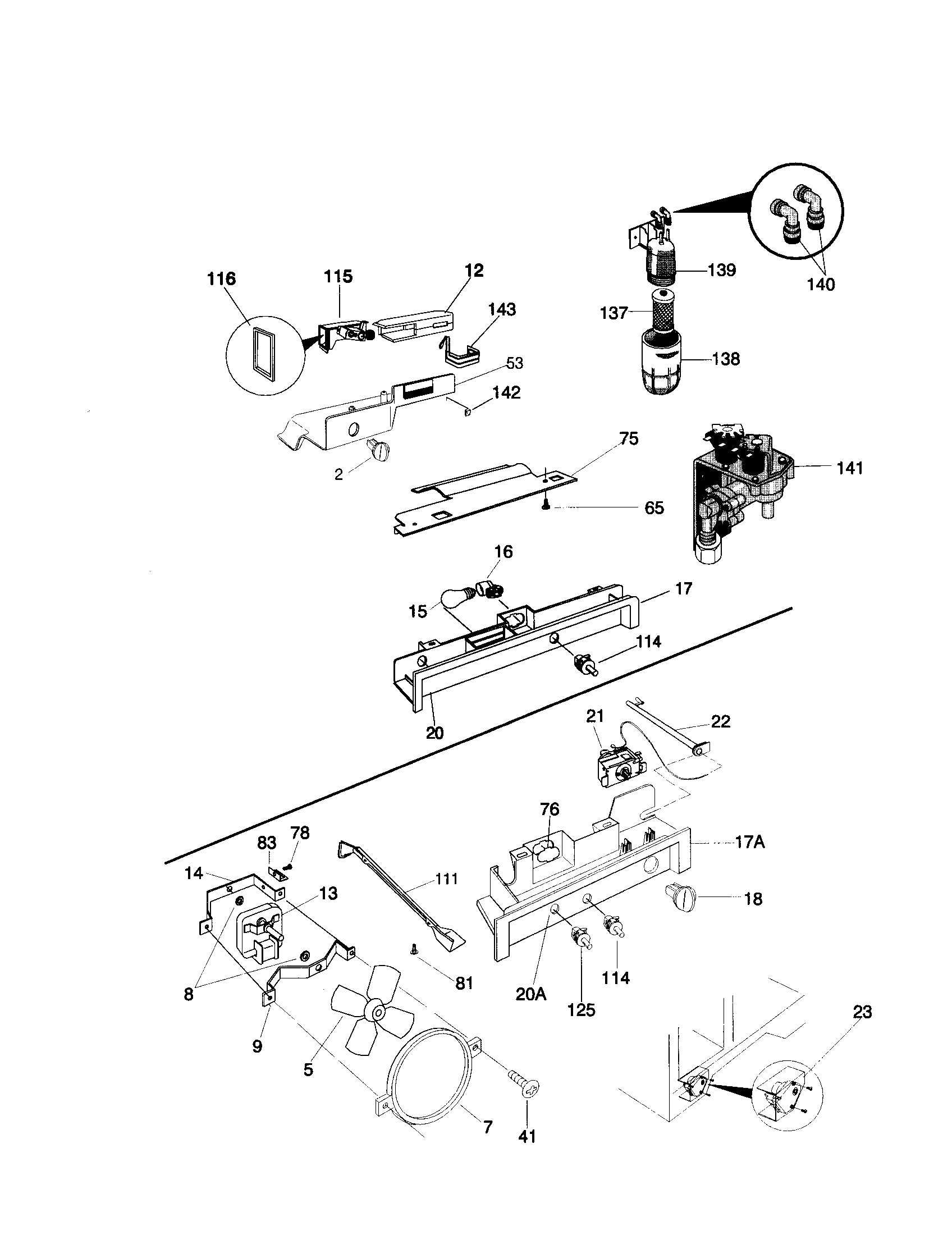Frigidaire FRS20ZRGW9 controls diagram