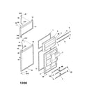 Frigidaire FRT21LRGW6 door diagram