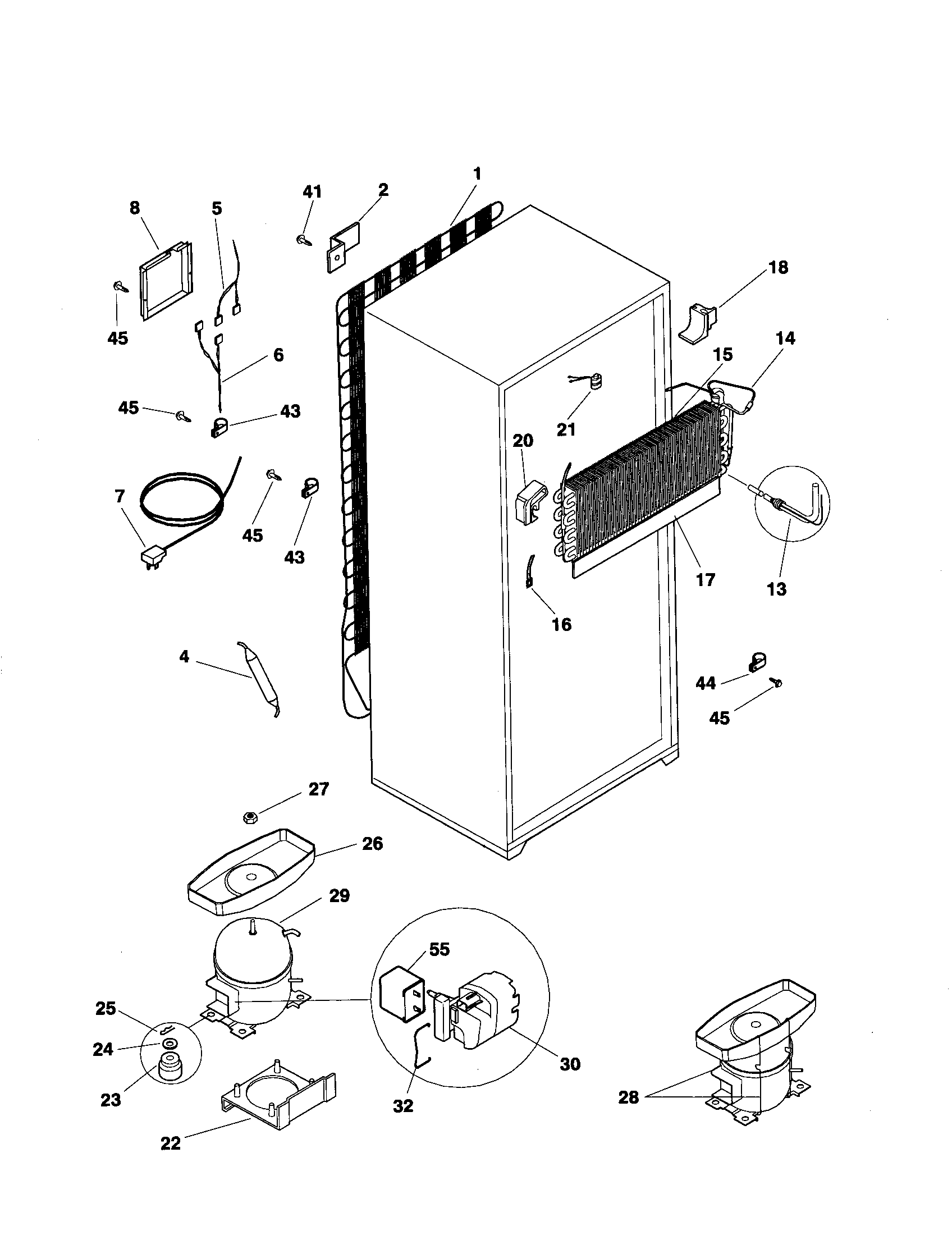 Frigidaire FRT21LRGW6 system diagram