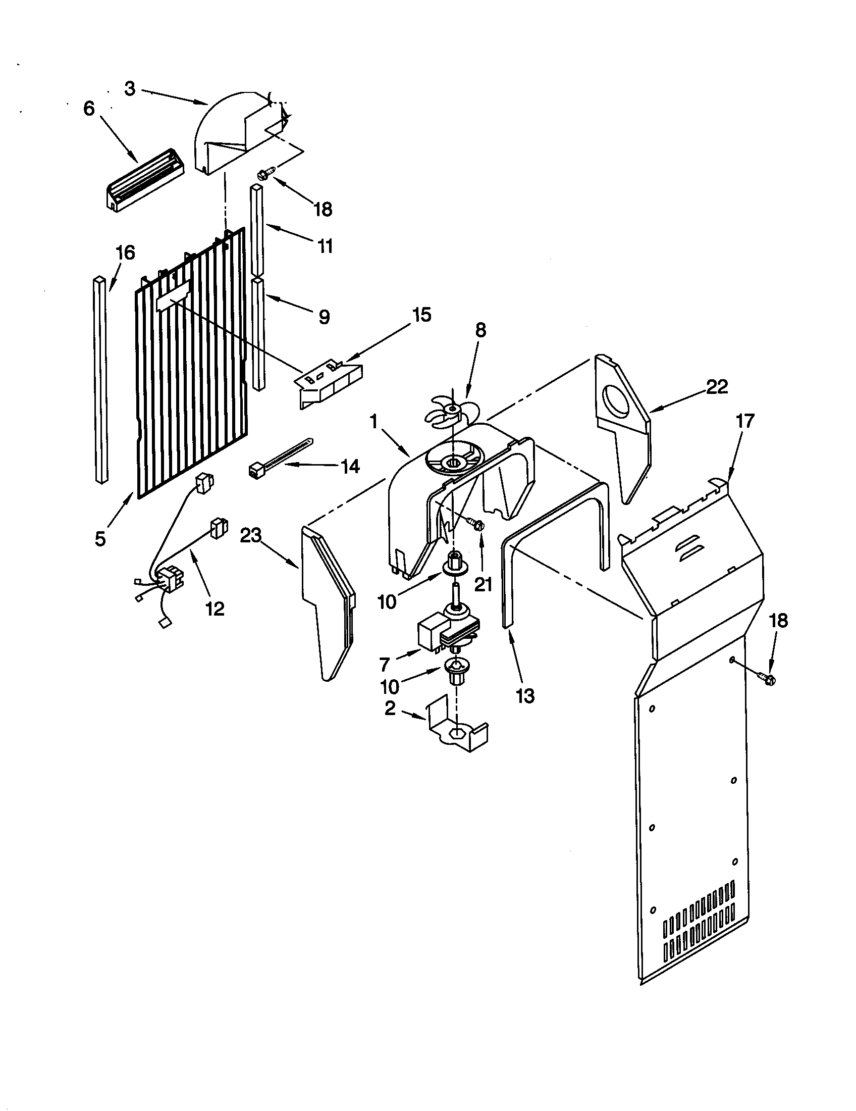 Kenmore Elite 10650209993 air flow diagram