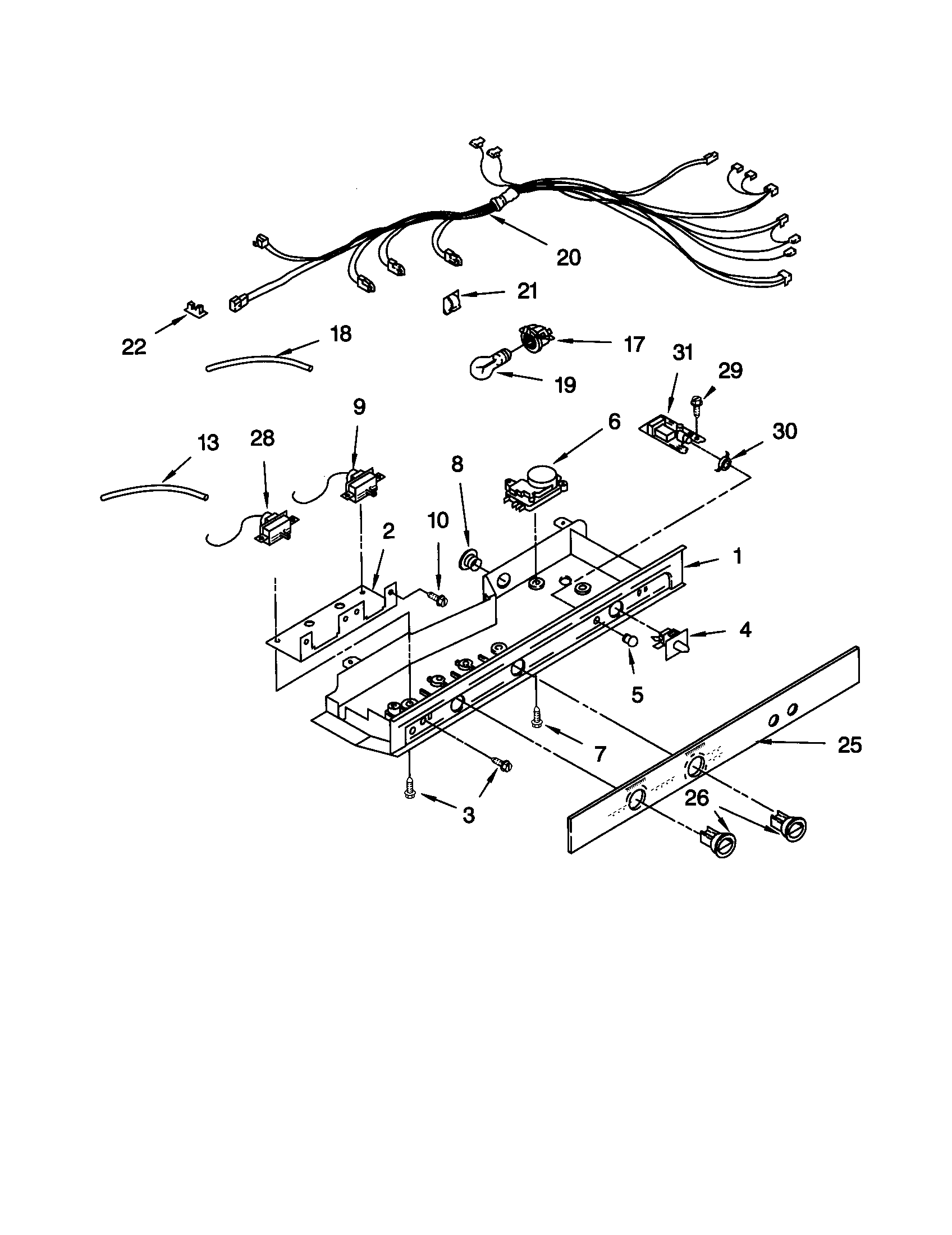 Kenmore Elite 10650209993 control diagram