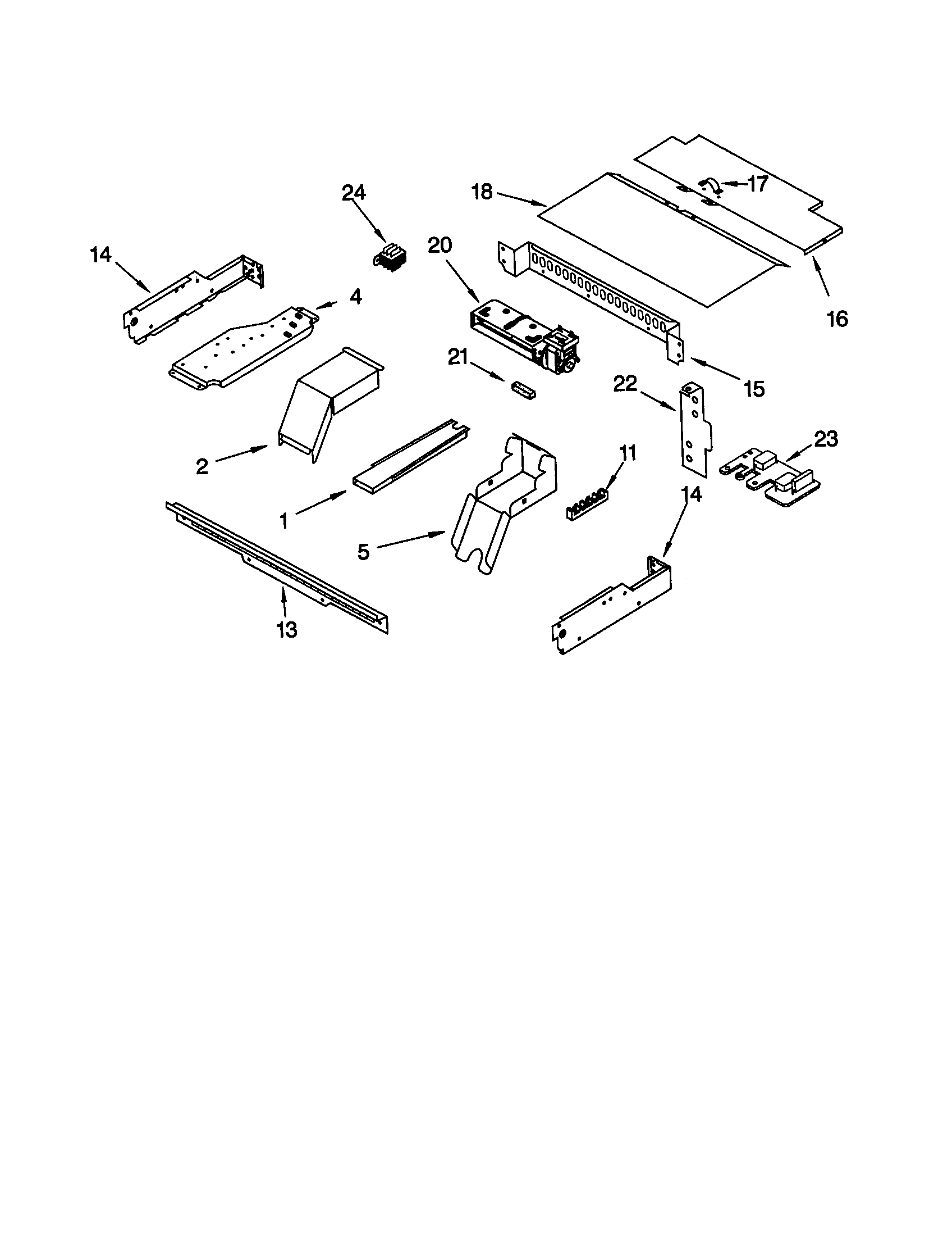 Whirlpool RBD276PDB10 top venting diagram