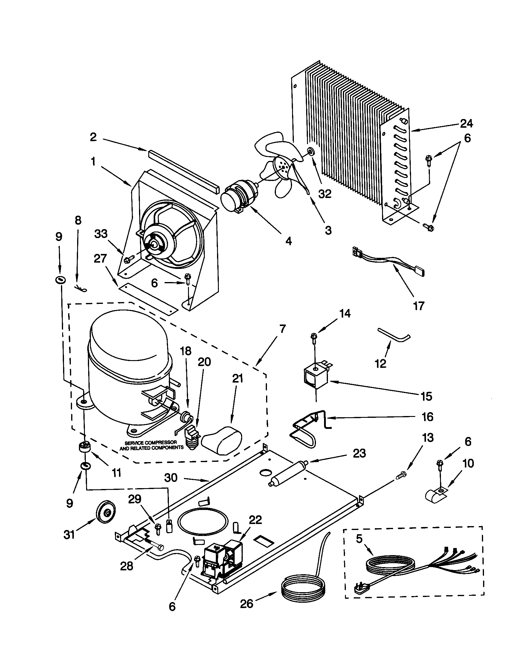 Whirlpool GI1500PHW2 unit diagram