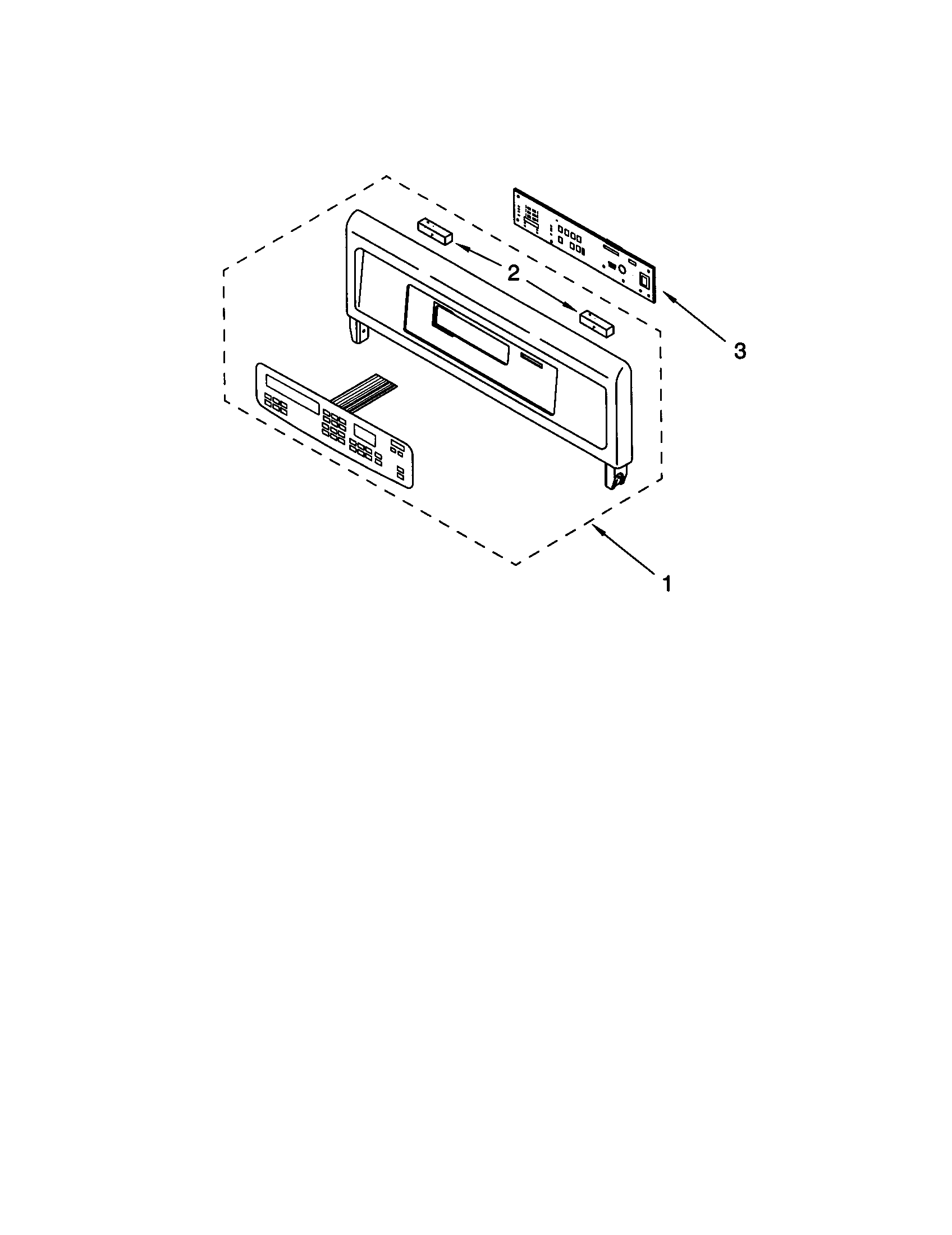 Whirlpool GBD277PDB5 control panel diagram
