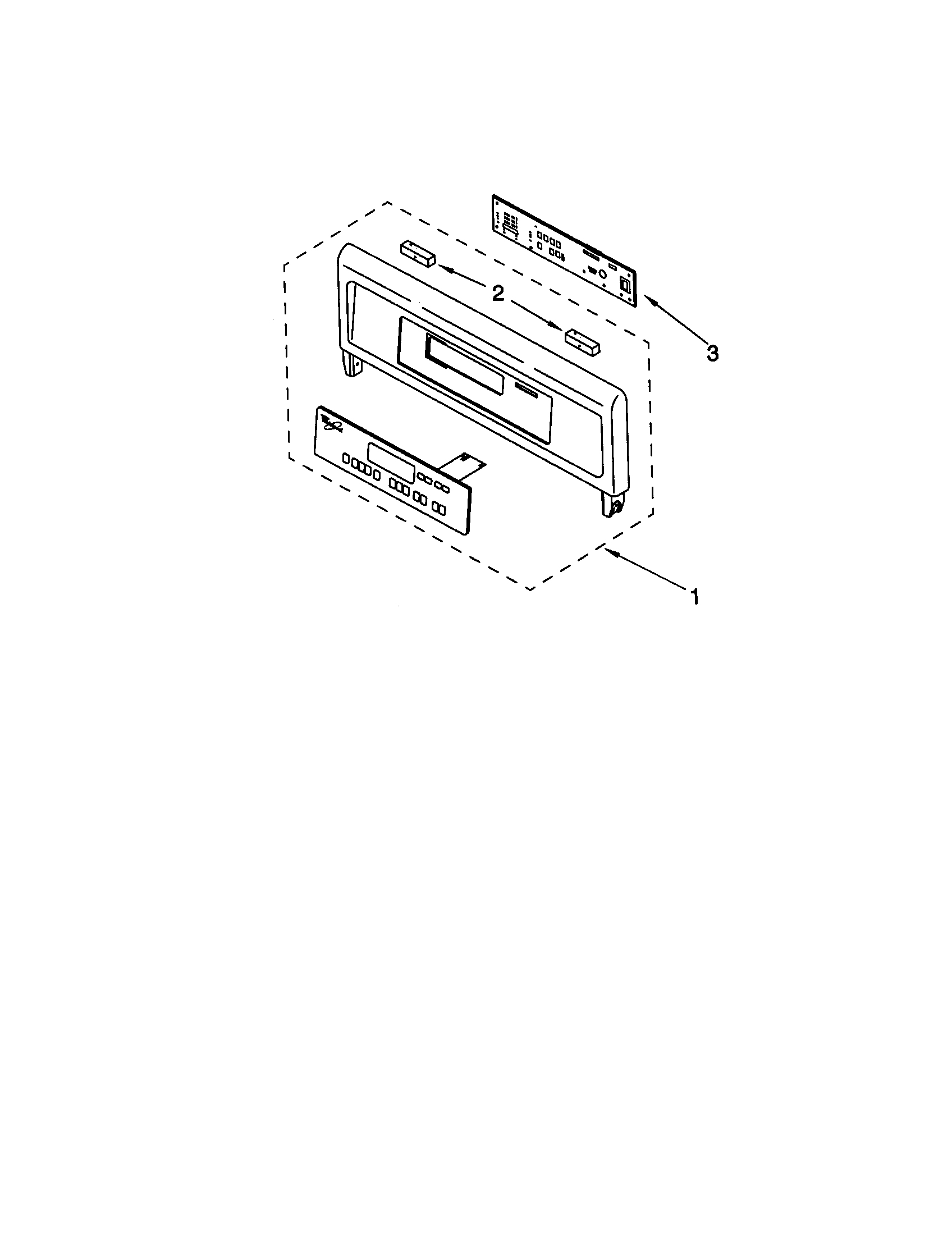 Whirlpool GBD307PDS5 control panel diagram