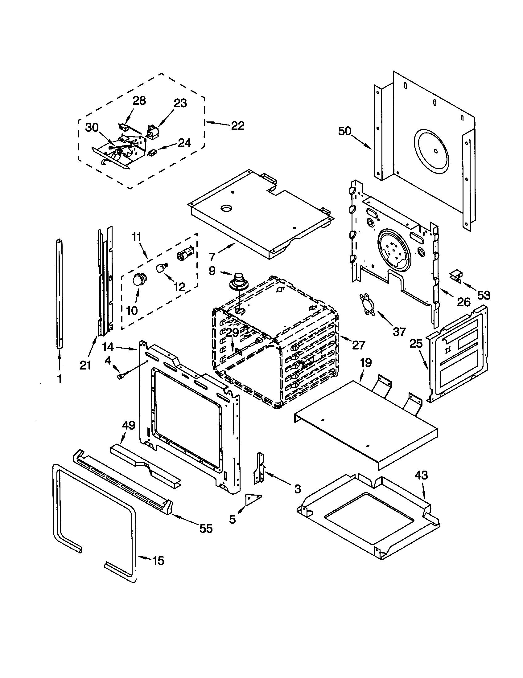 Whirlpool RS696PXGQ6 oven diagram