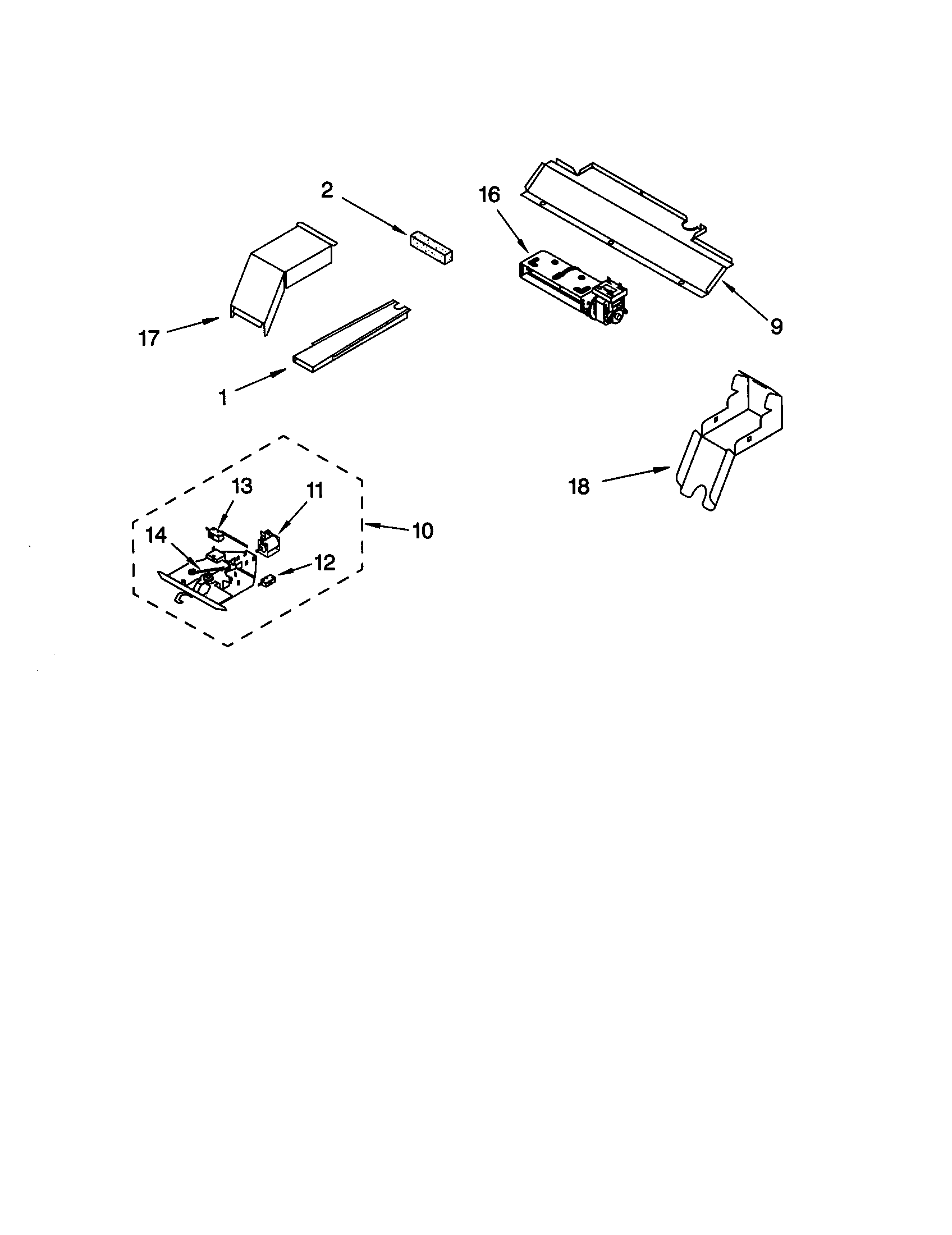 Whirlpool GMC305PDZ4 latch diagram