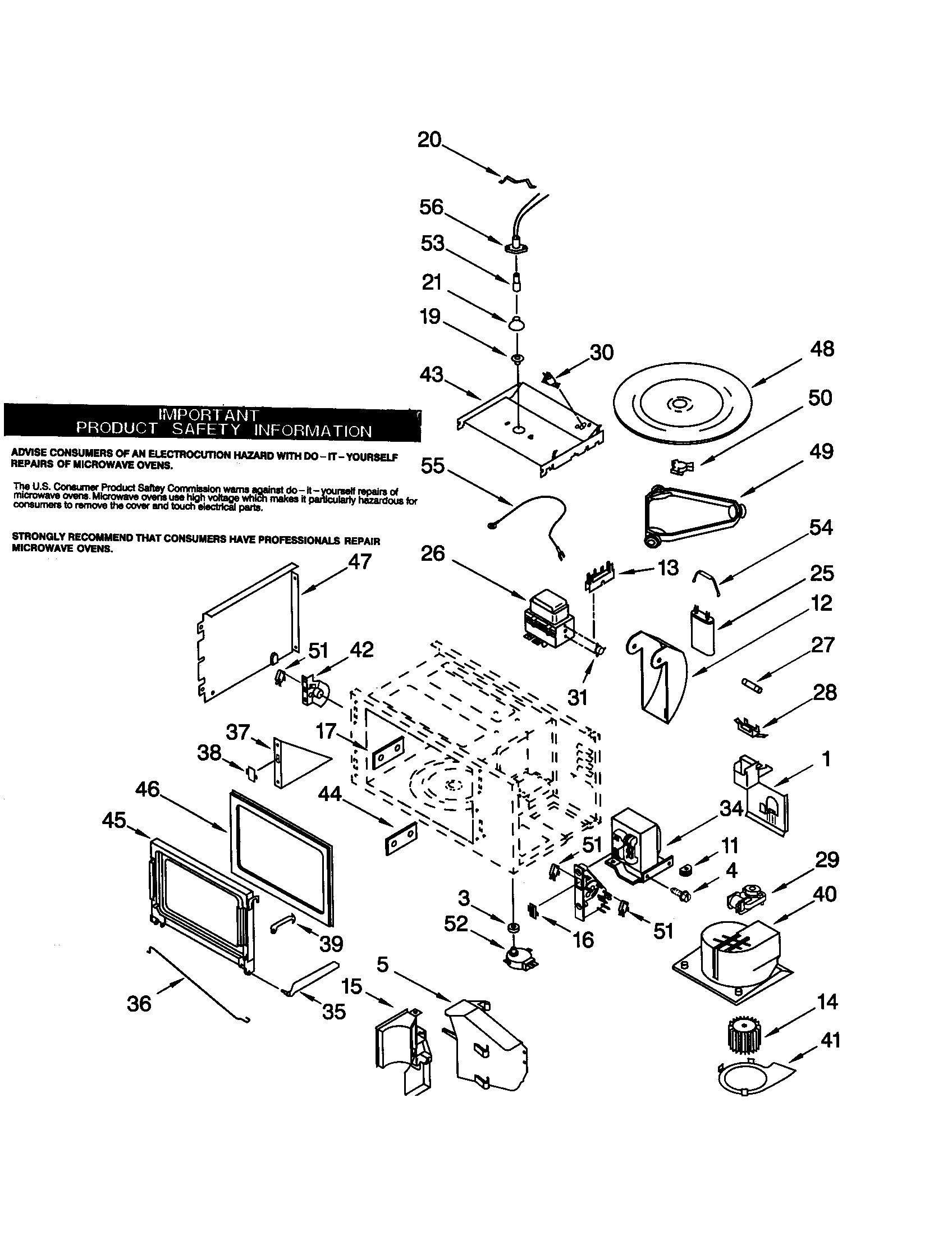 Whirlpool GMC305PDZ4 cabinet and stirrer diagram