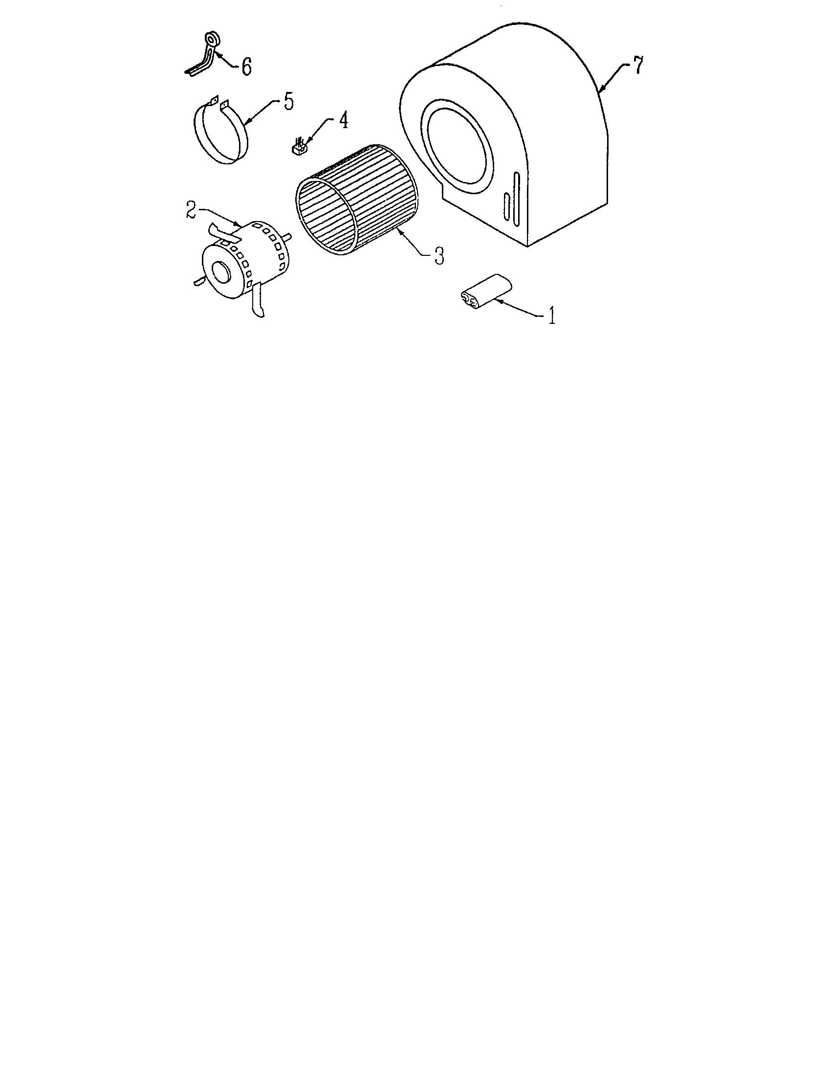 Goodman GUPX050-3B blower assembly diagram
