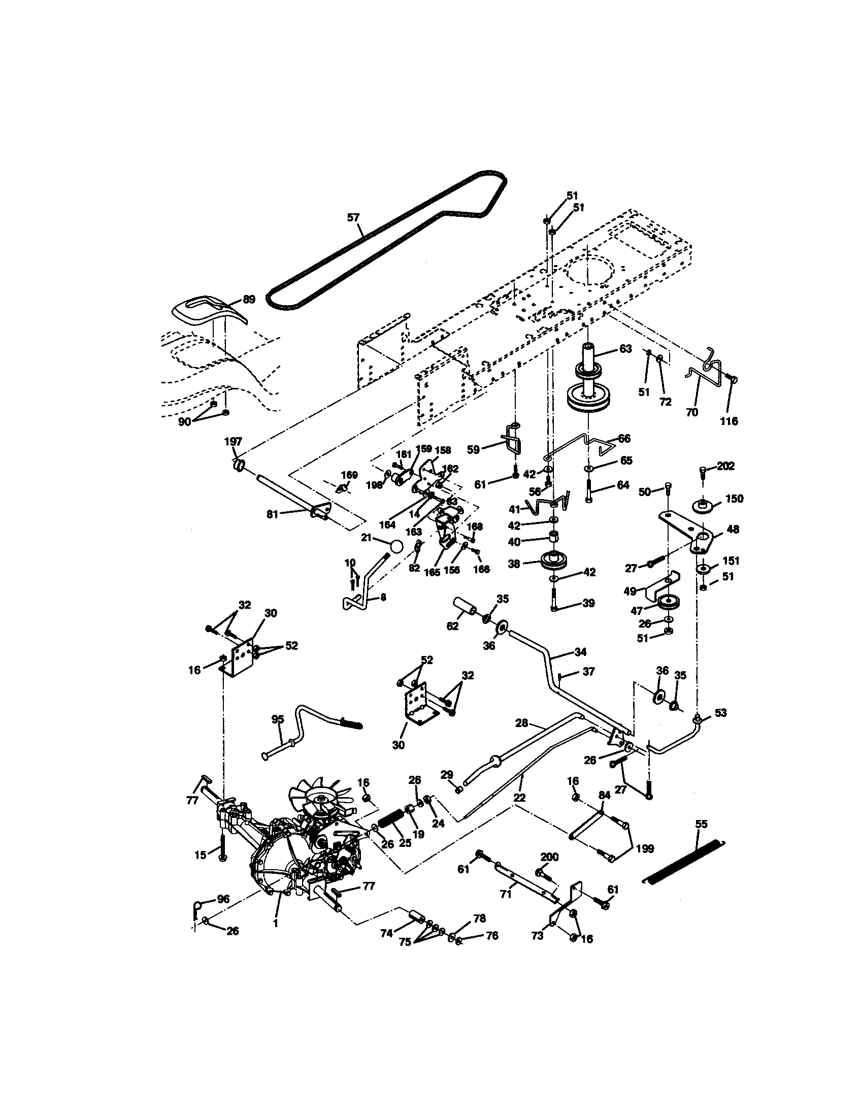 Craftsman 917271820 ground drive diagram