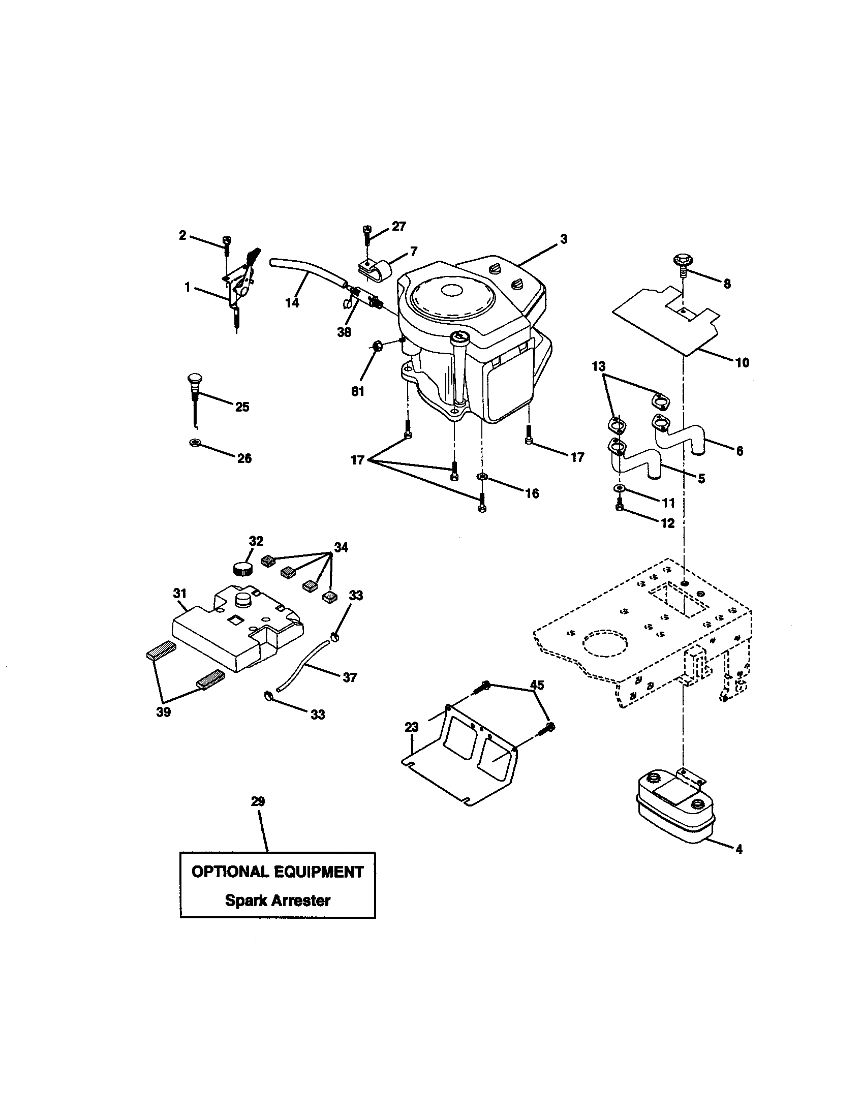 Craftsman 917271820 engine diagram