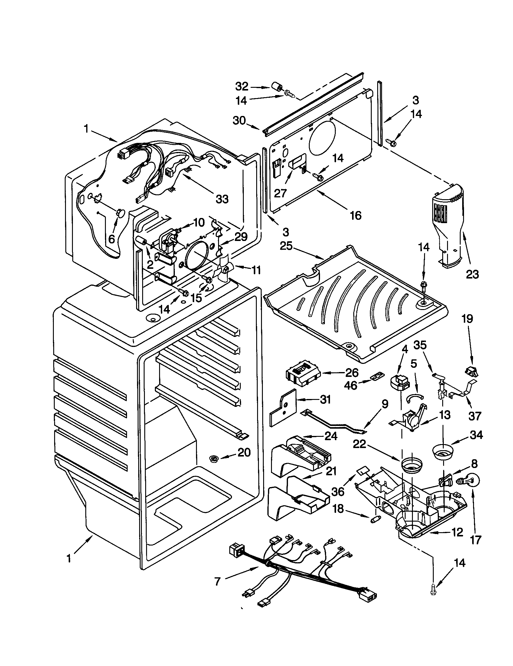 Whirlpool ET18CKXHT01 liner diagram