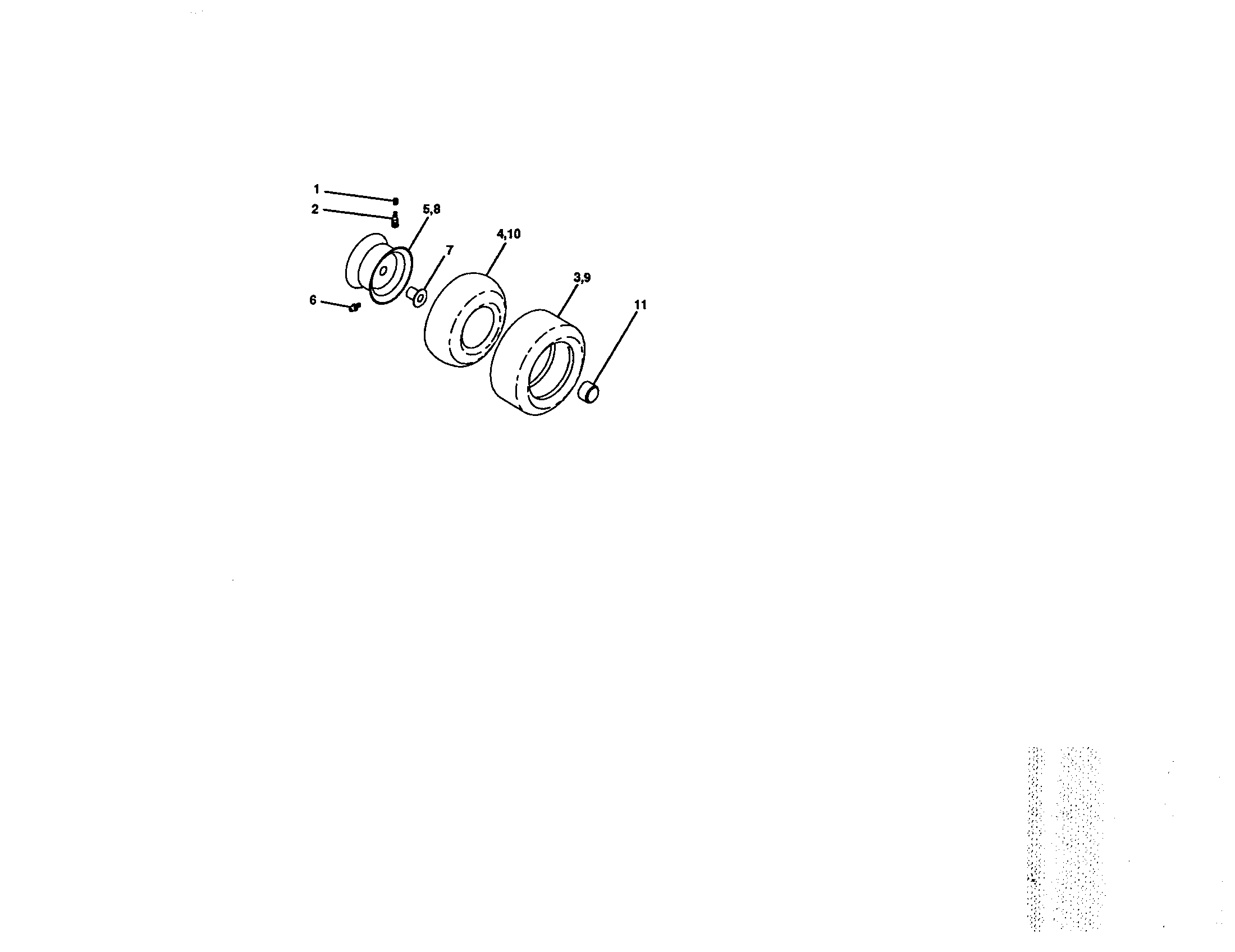 Craftsman 917271530 wheels and tires diagram