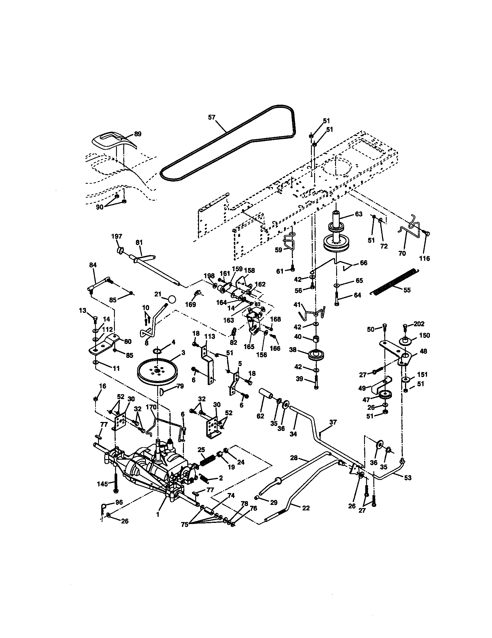 Craftsman 917271810 ground drive diagram