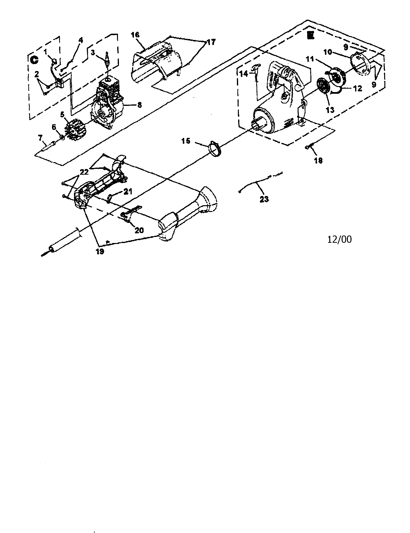 Homelite UT-20706 ignition rotor starter diagram