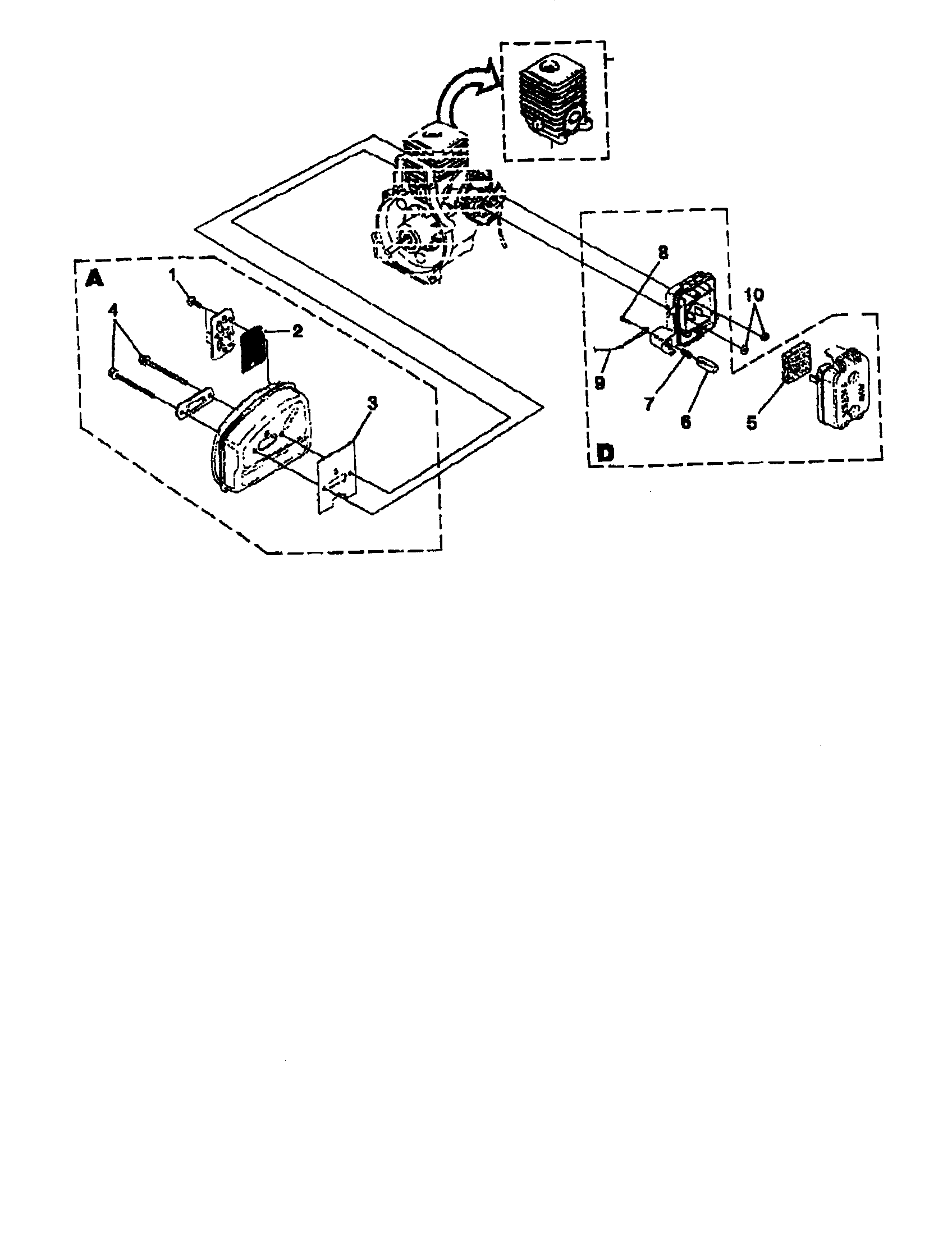 Homelite UT-20706 muffler diagram