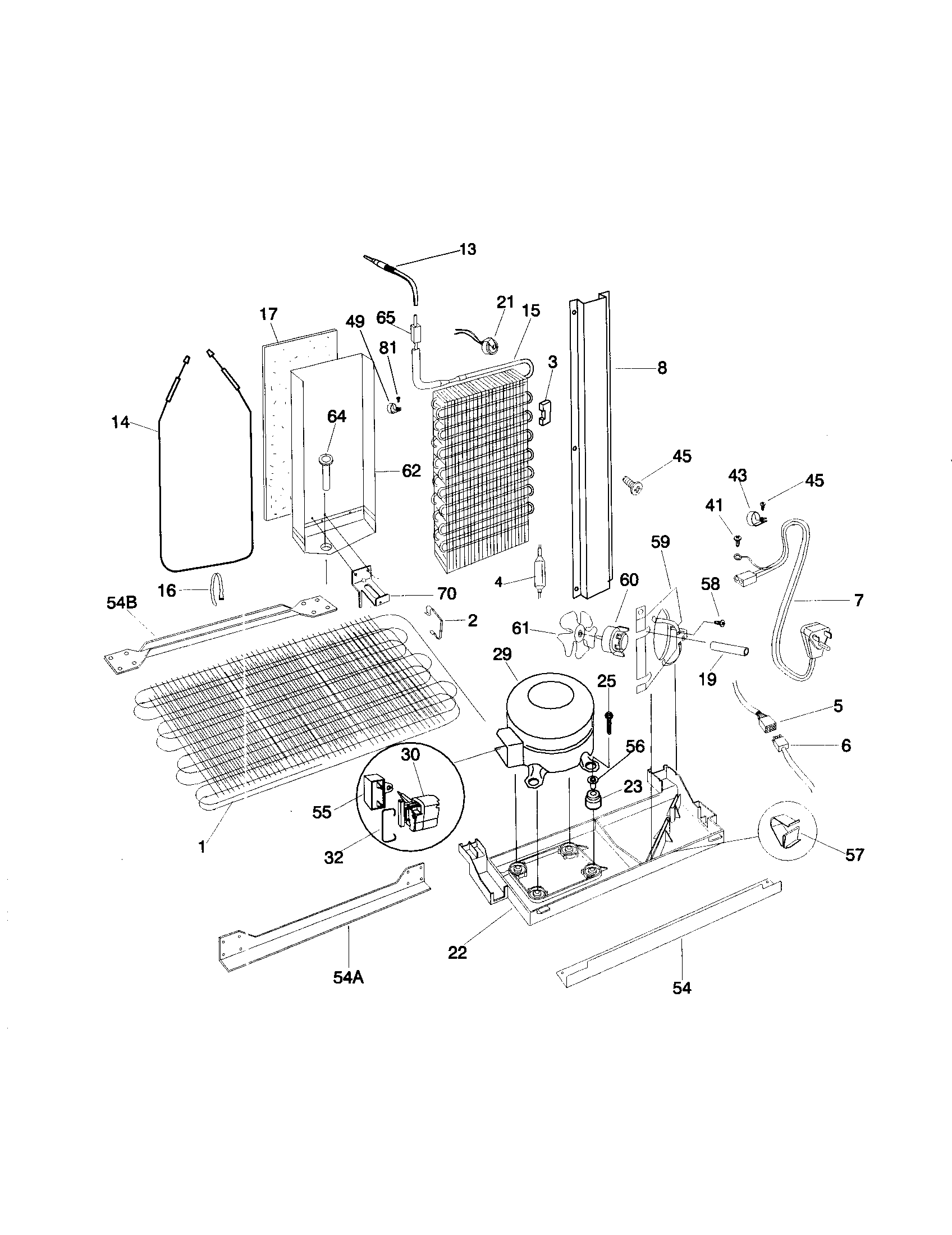Frigidaire FRS20WRHW6 system diagram