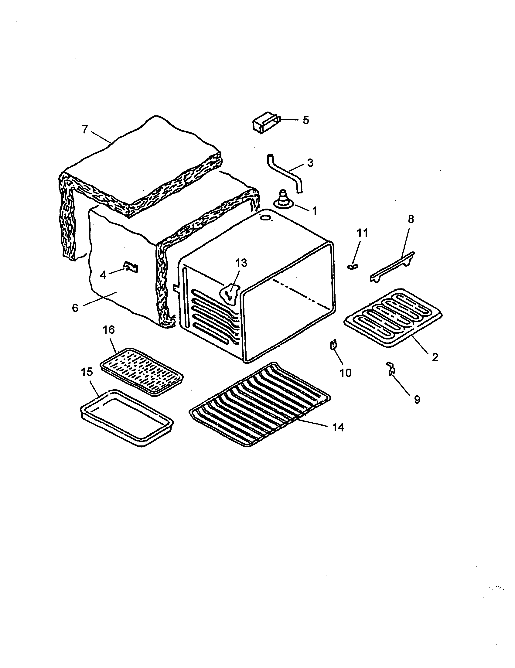 Amana ARH667WW-P1142632N cabinet diagram