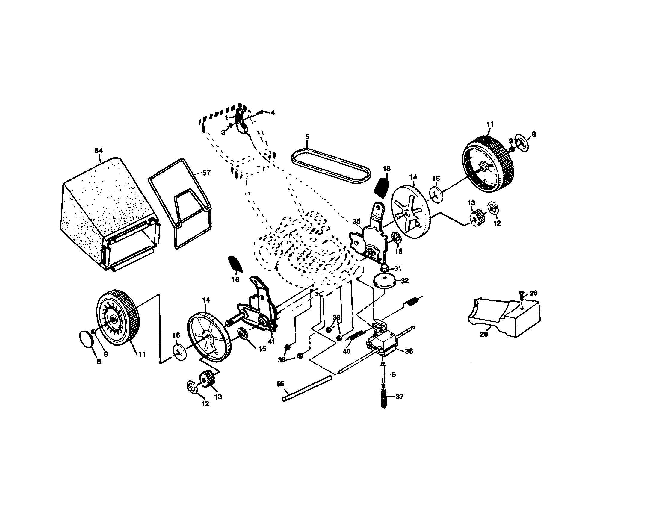 Craftsman 917378320 wheels diagram