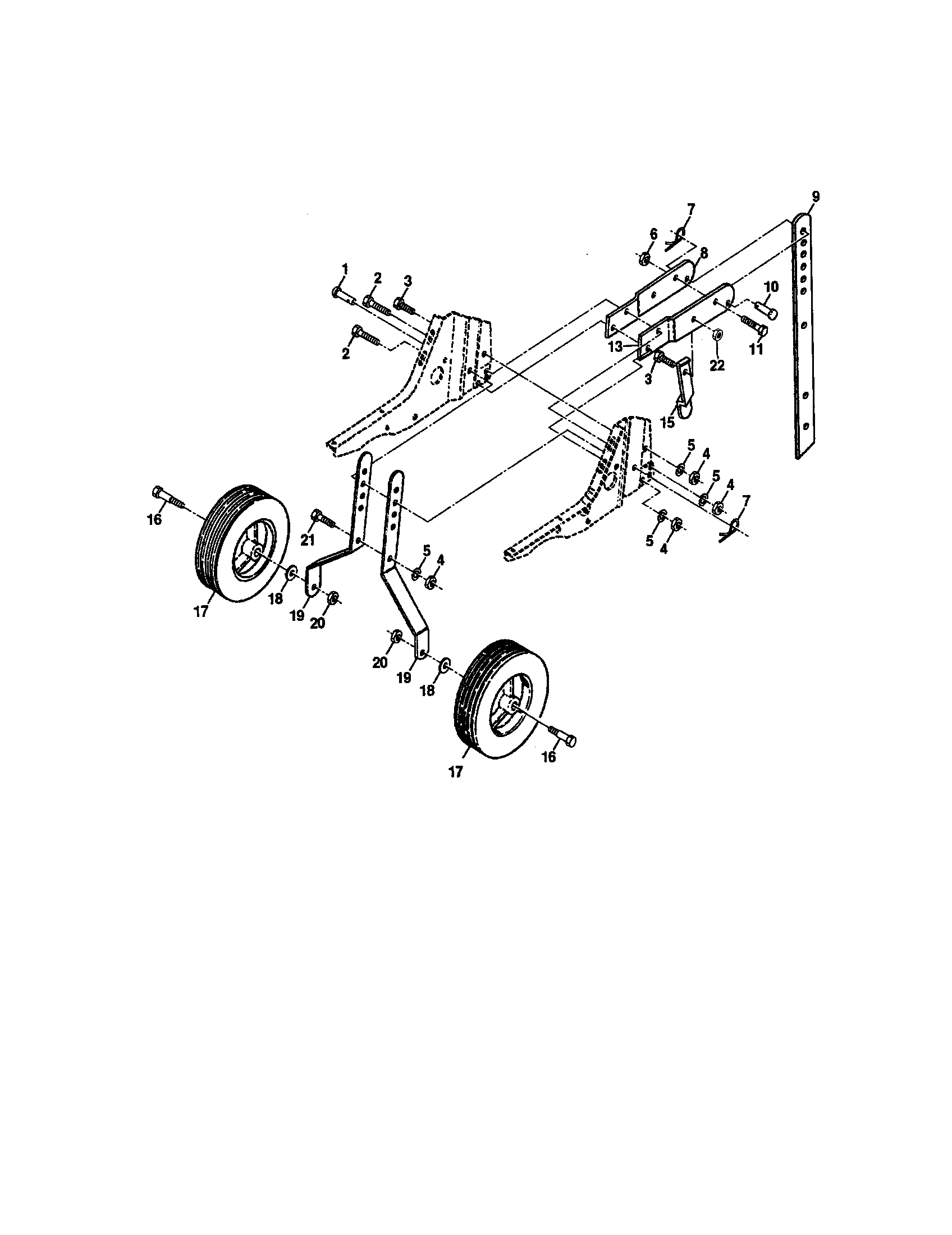 Craftsman 917292490 wheel and depth stake diagram