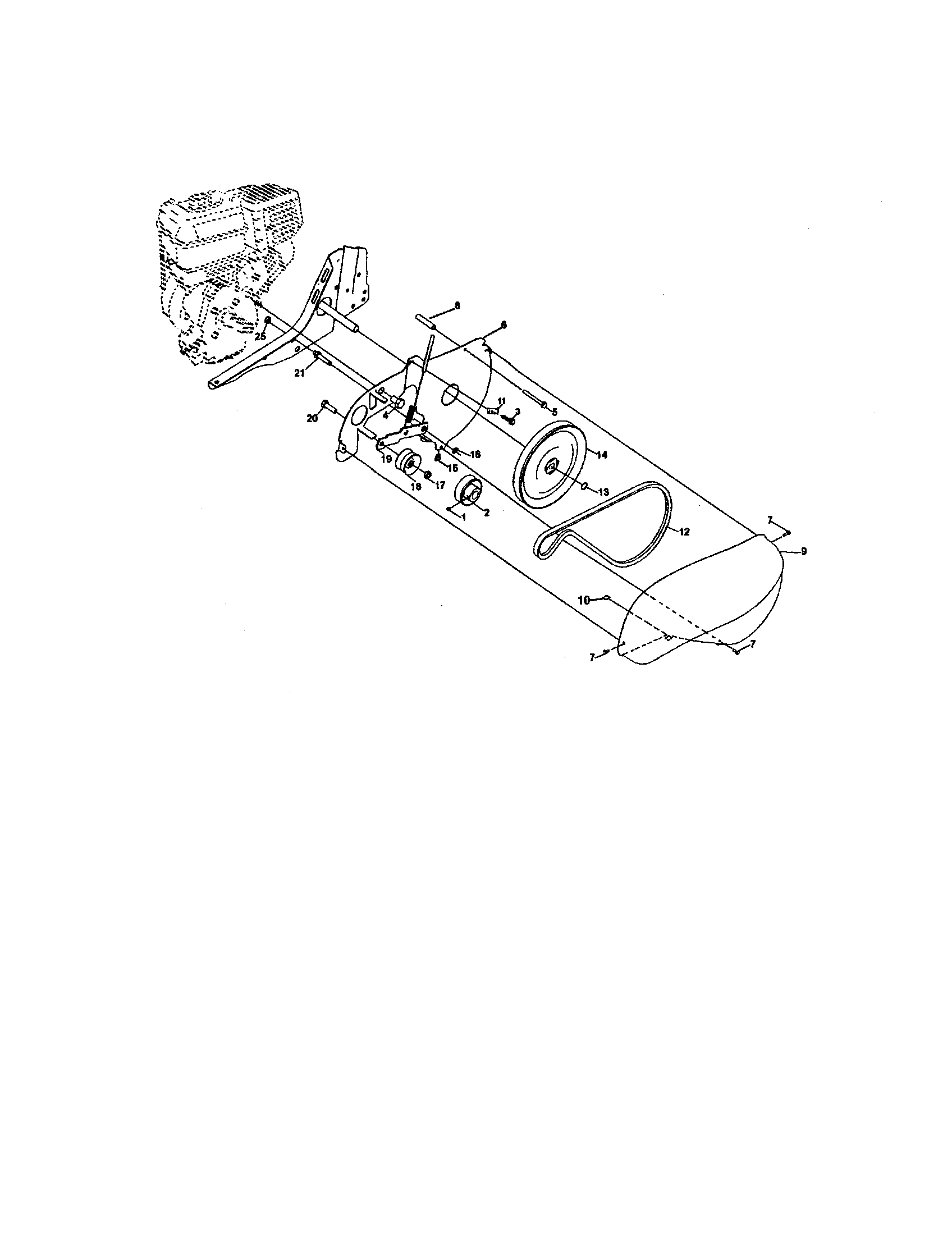 Craftsman 917292480 belt guard and pulley diagram