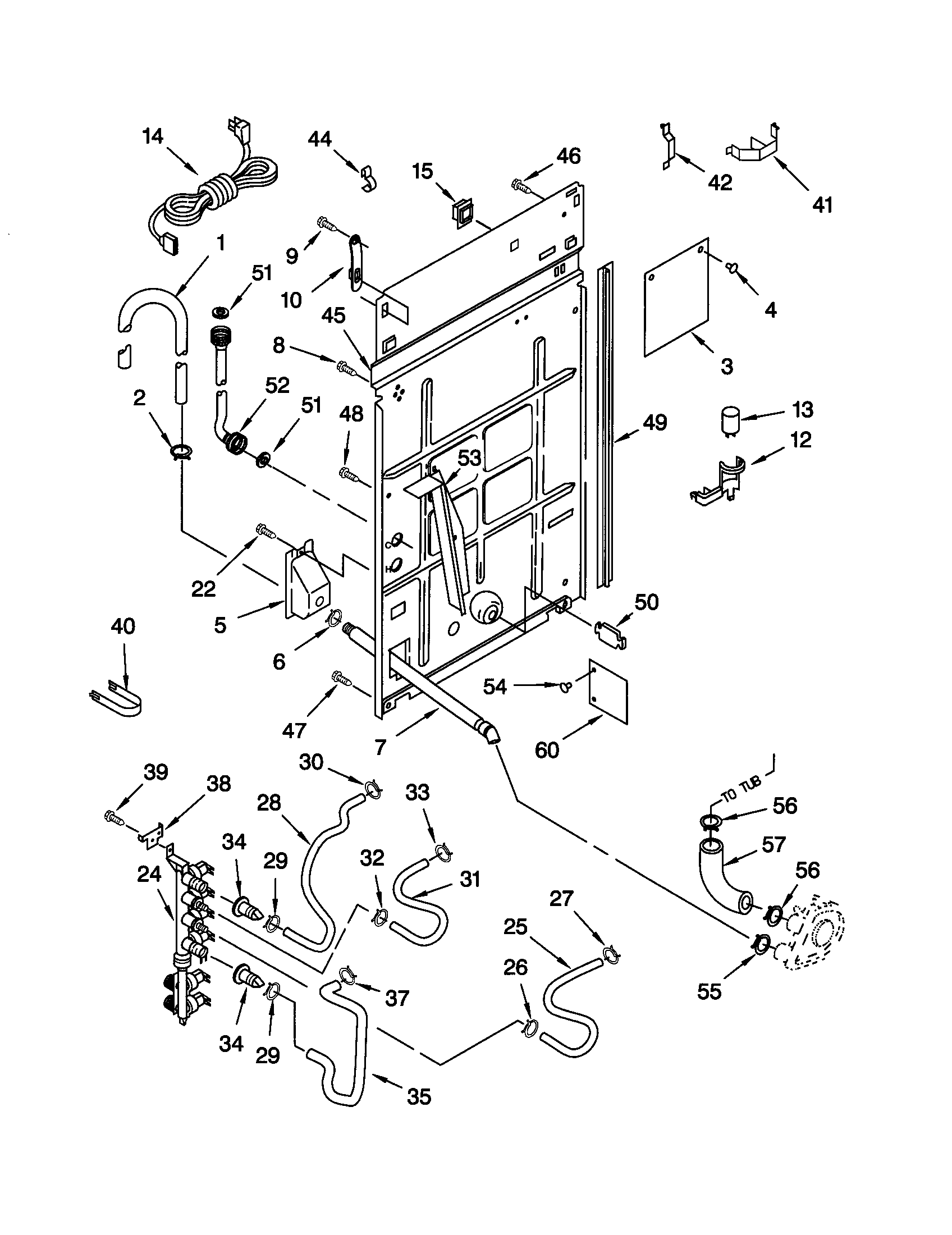 Kenmore 11020982993 rear panel diagram