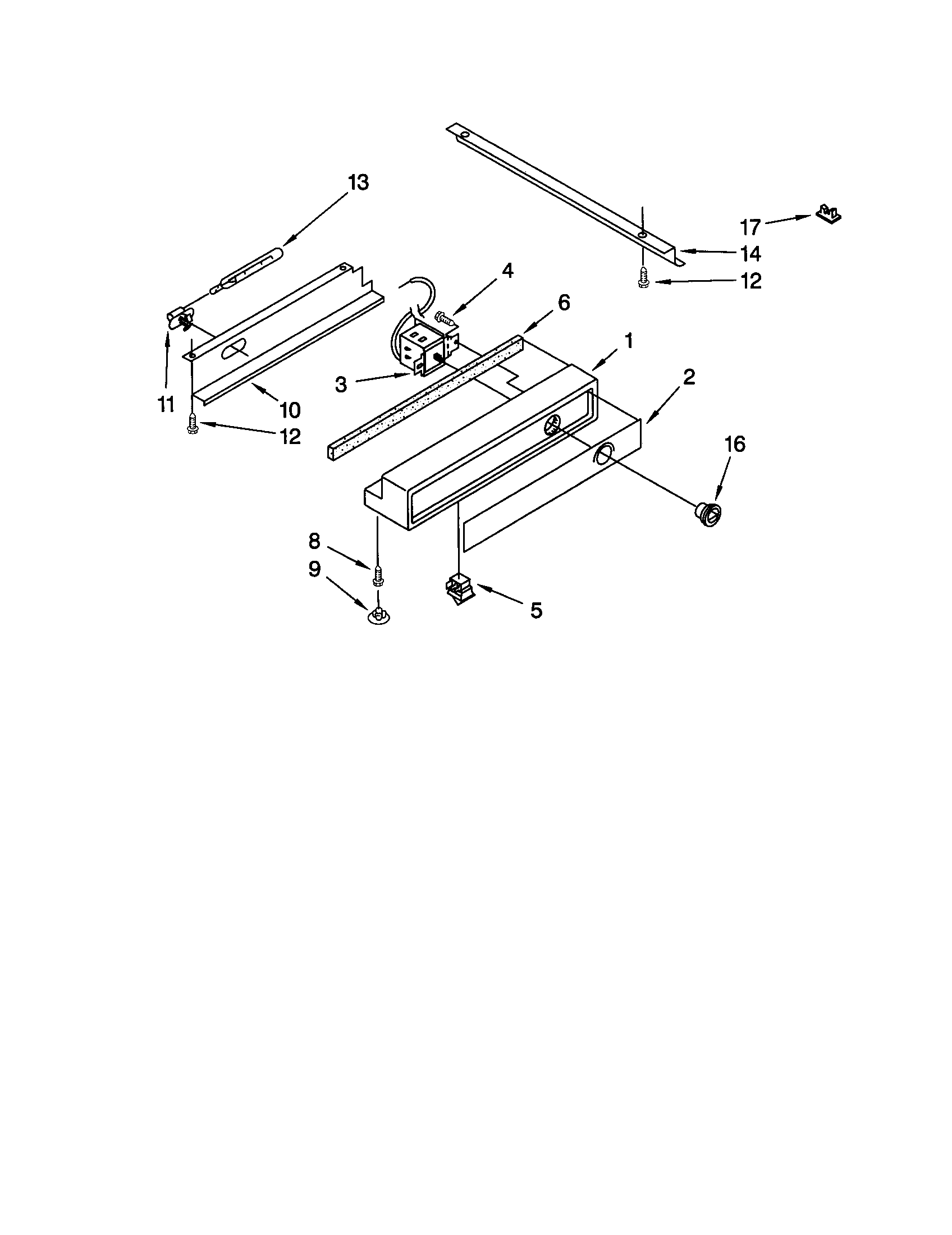 KitchenAid KSSS42FJW00 freezer control panel diagram