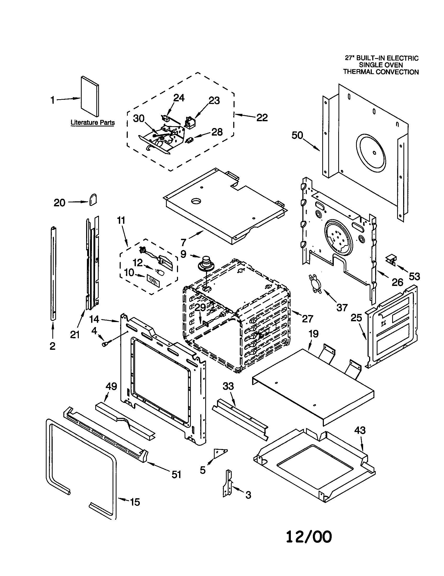KitchenAid KEBS177DSS10 oven diagram
