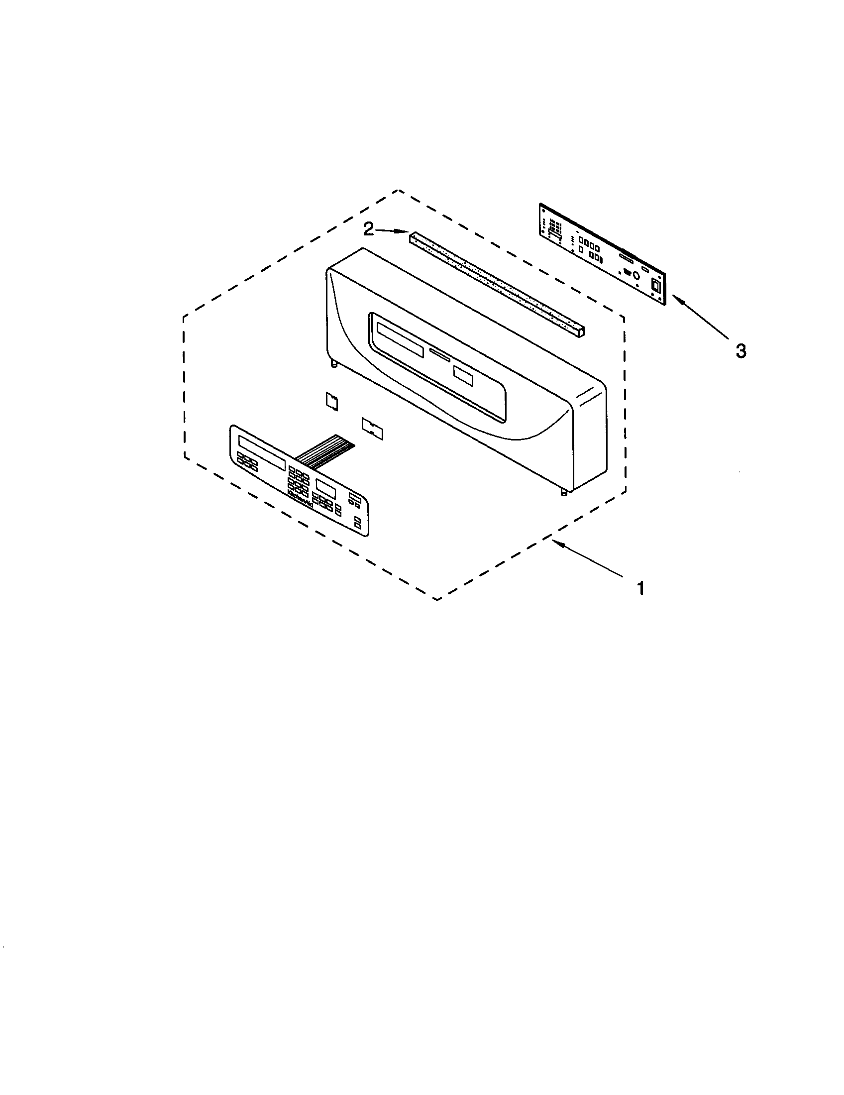 KitchenAid KEBI141DBL10 control panel diagram