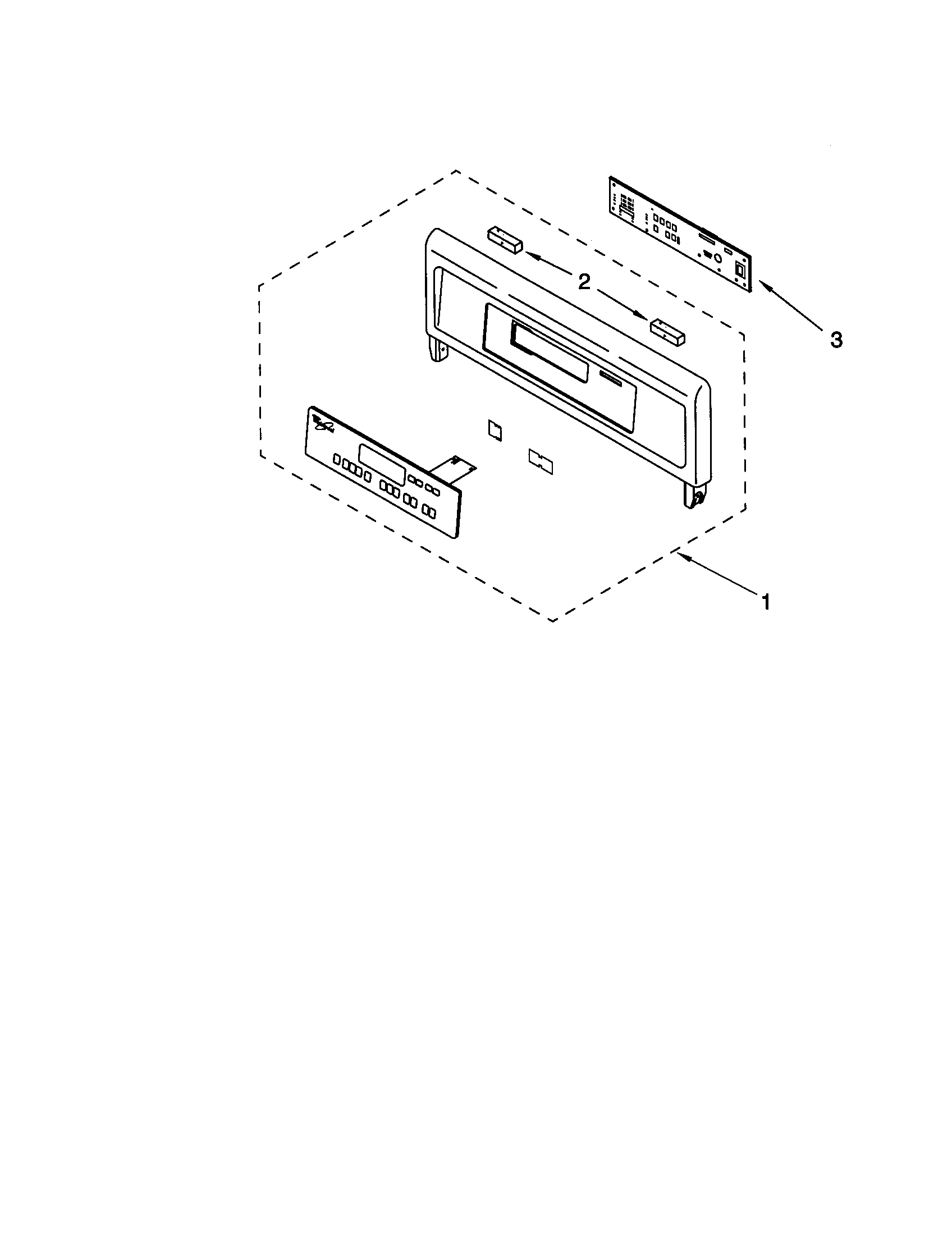 KitchenAid KEBI171DWH10 control panel diagram