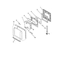 KitchenAid KEBI171DWH10 oven door diagram