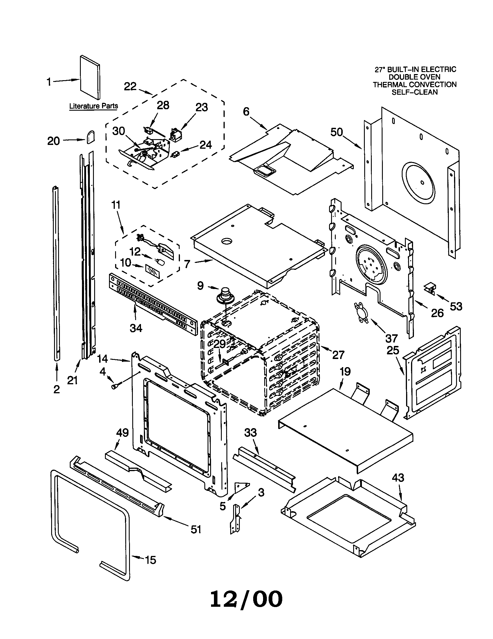 KitchenAid KEBS278DBL10 oven diagram
