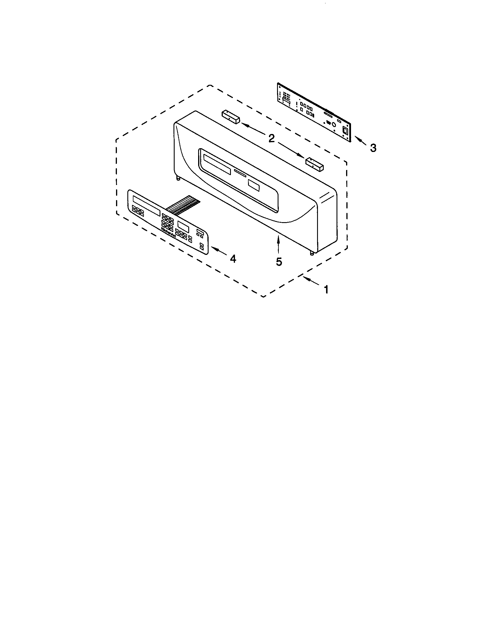 KitchenAid KEBS278DBL10 control panel diagram