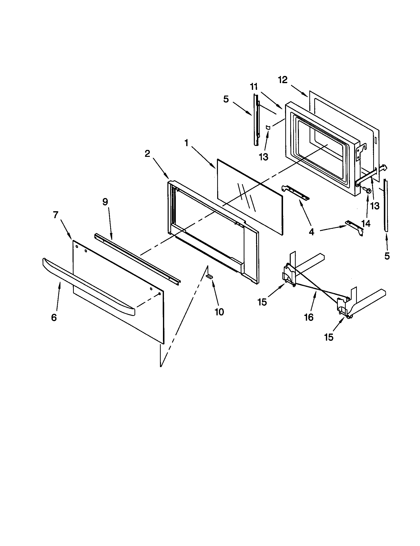 KitchenAid KEMS378GSS2 microwave door diagram