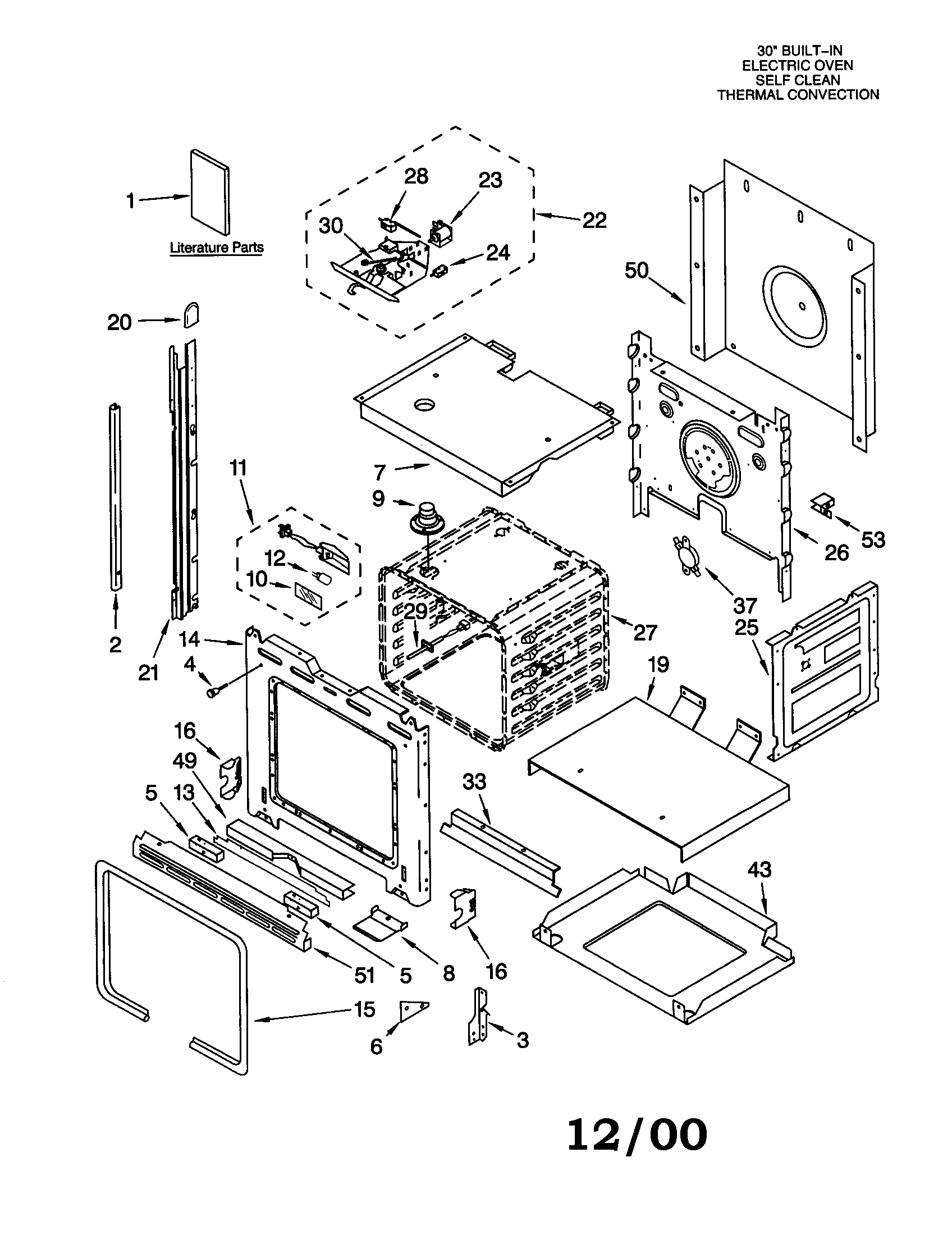 KitchenAid KEBS107DSS10 oven diagram