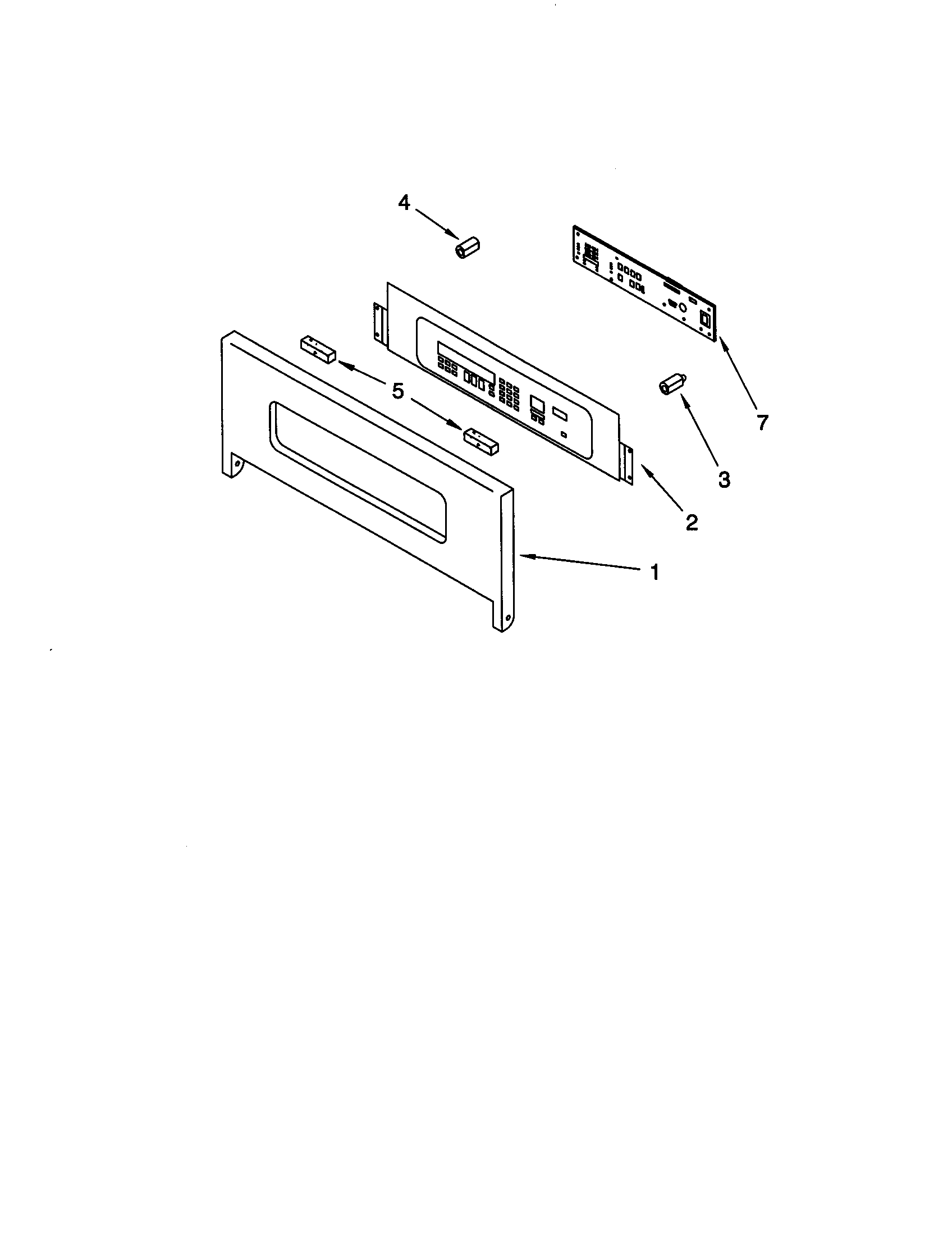 KitchenAid KEBS107DSS10 control panel diagram
