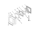 KitchenAid KEBC107HBL2 oven door diagram