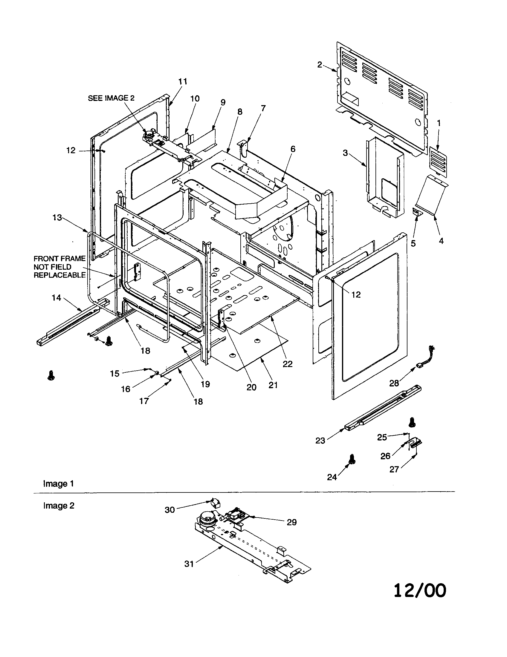 Amana ACF3375AC-PACF3375AC1 cabinet diagram