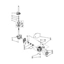 Kenmore 11020852991 brake/clutch/gearcase/motor/pump diagram