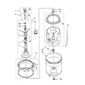 Kenmore 11022904100 agitator, basket and tub diagram