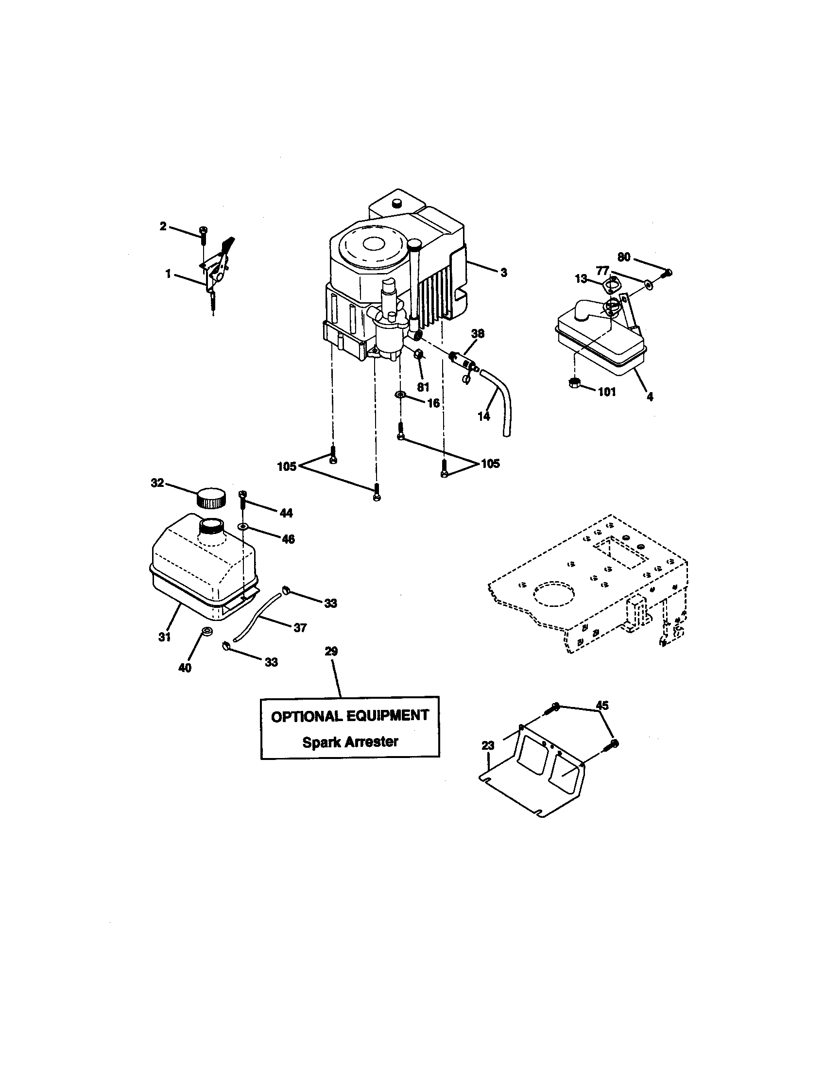 Craftsman 917272060 engine diagram