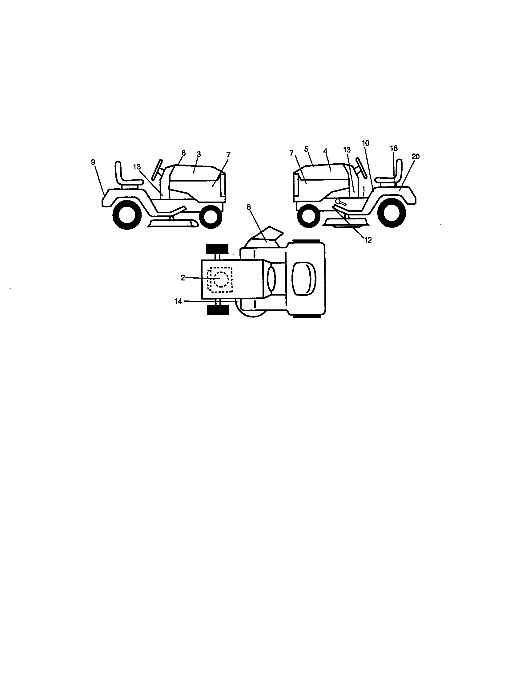 Craftsman 917272060 decals diagram