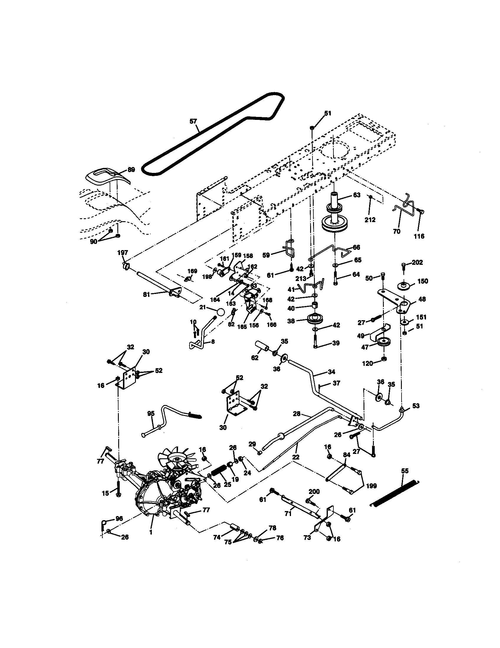 Craftsman 917271841 ground drive diagram