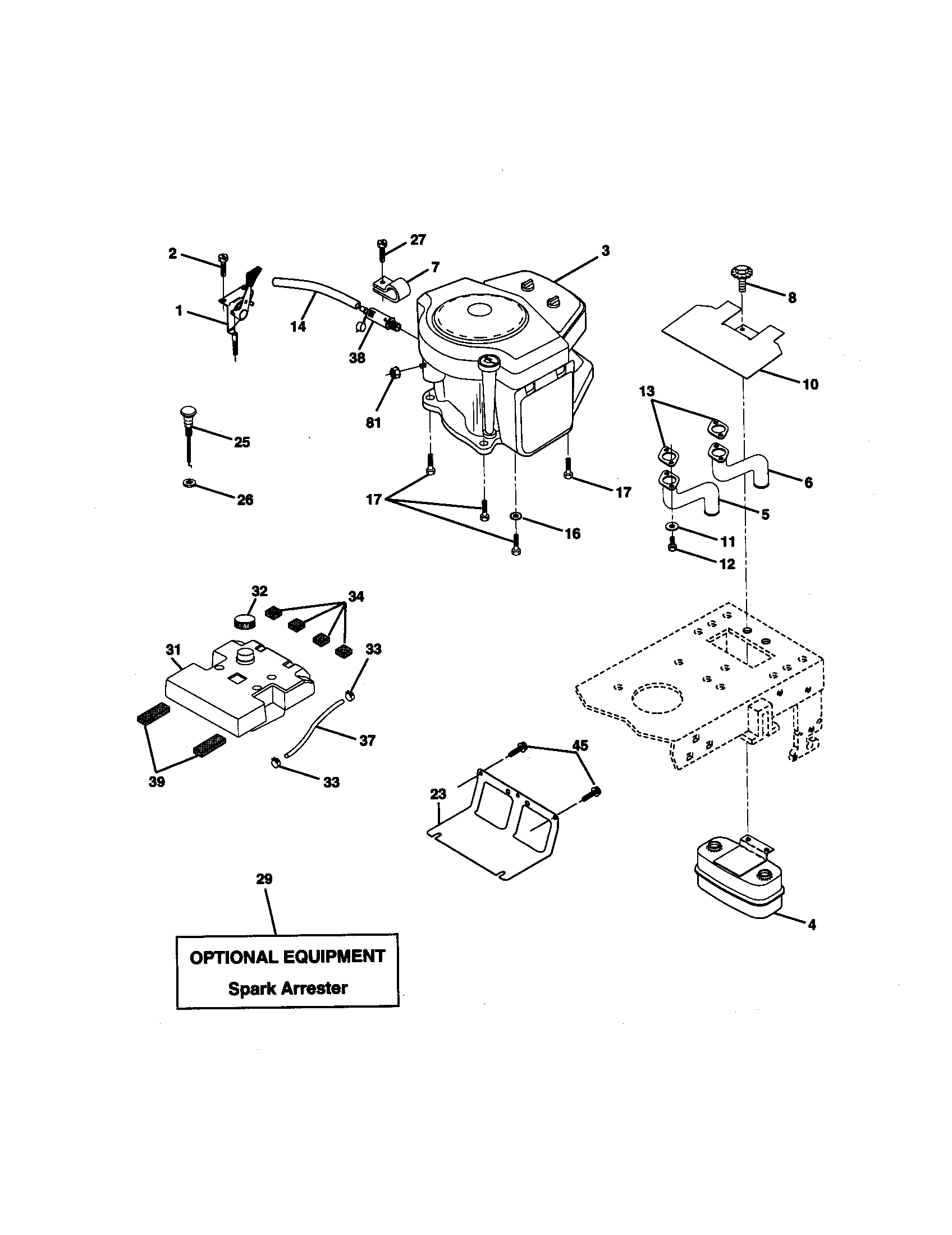 Craftsman 917271841 engine diagram