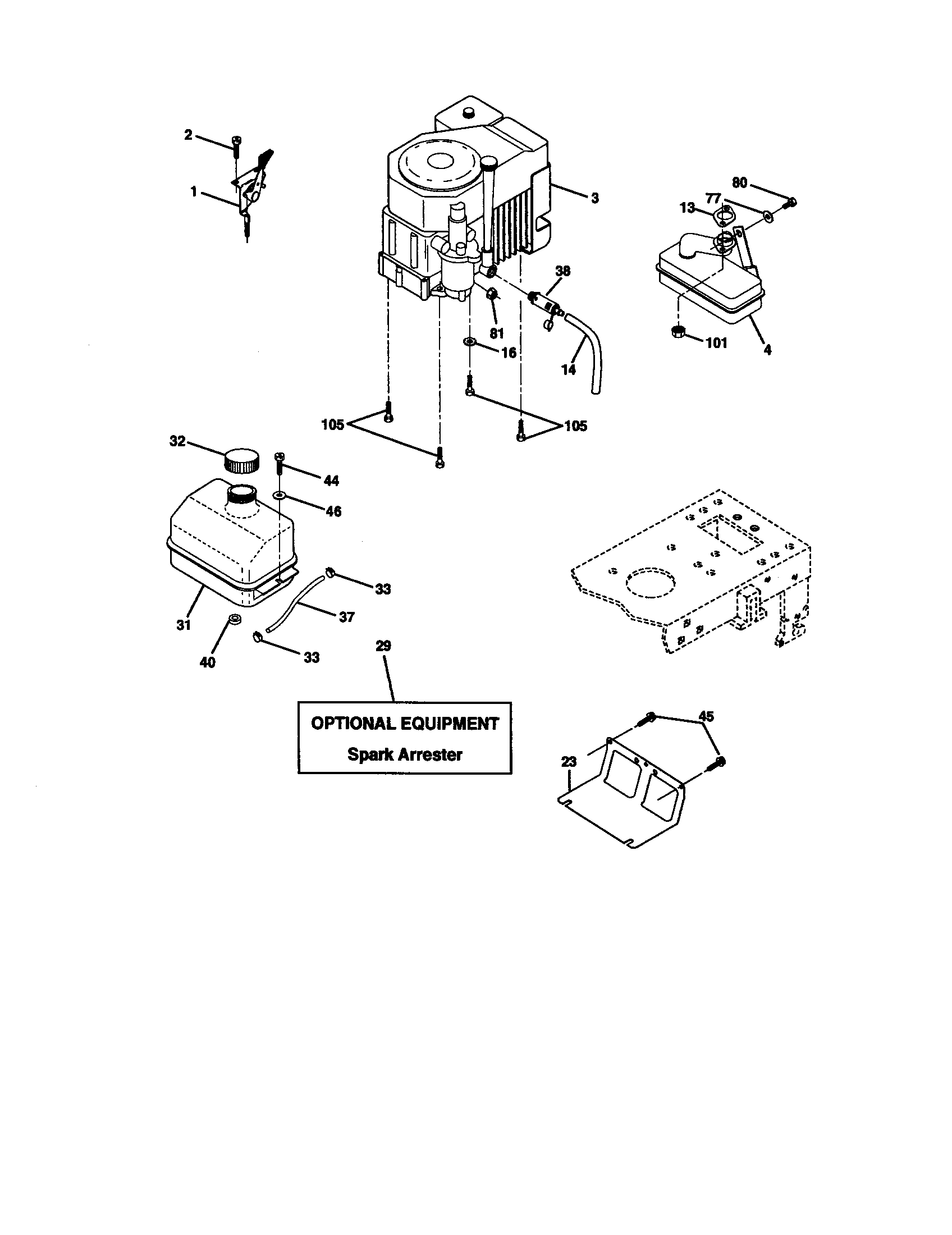Craftsman 917271053 engine diagram