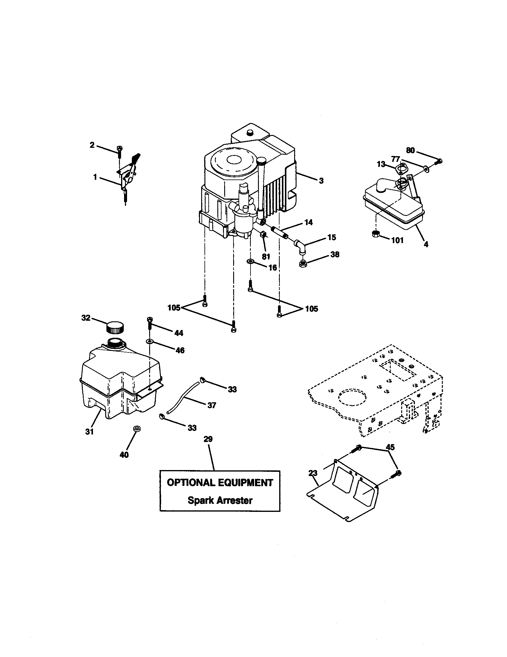 Craftsman 917271133 engine diagram