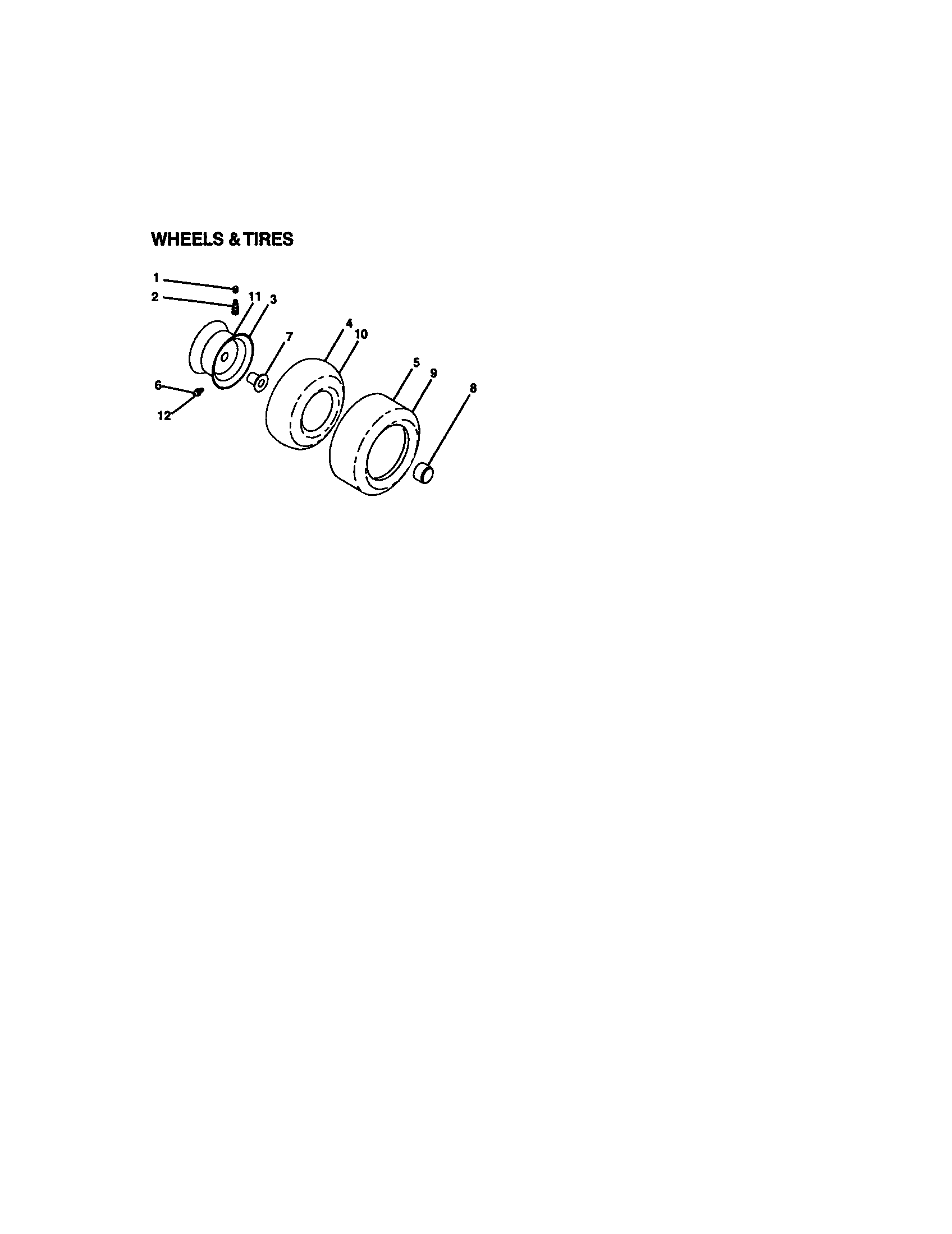 Craftsman 917272953 wheels and tires diagram