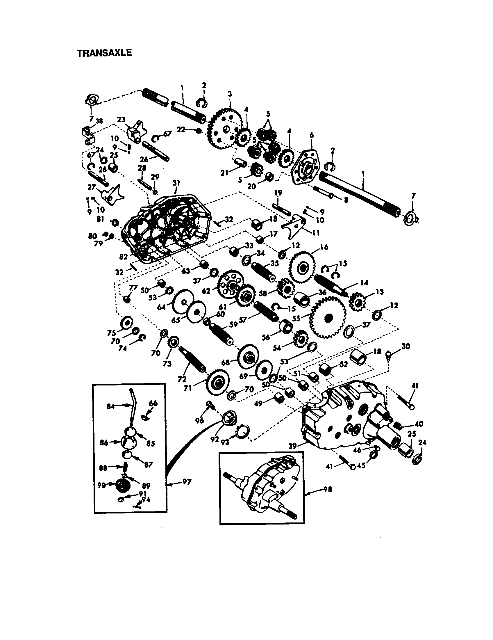 Craftsman 917272953 transaxle diagram